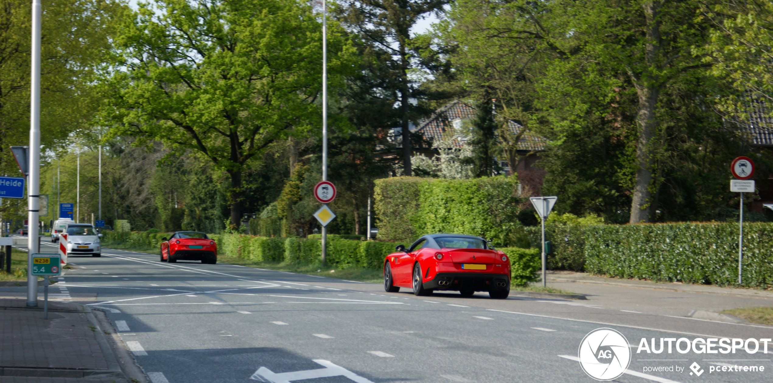 Combospot: dubbele Ferrari 599 GTO