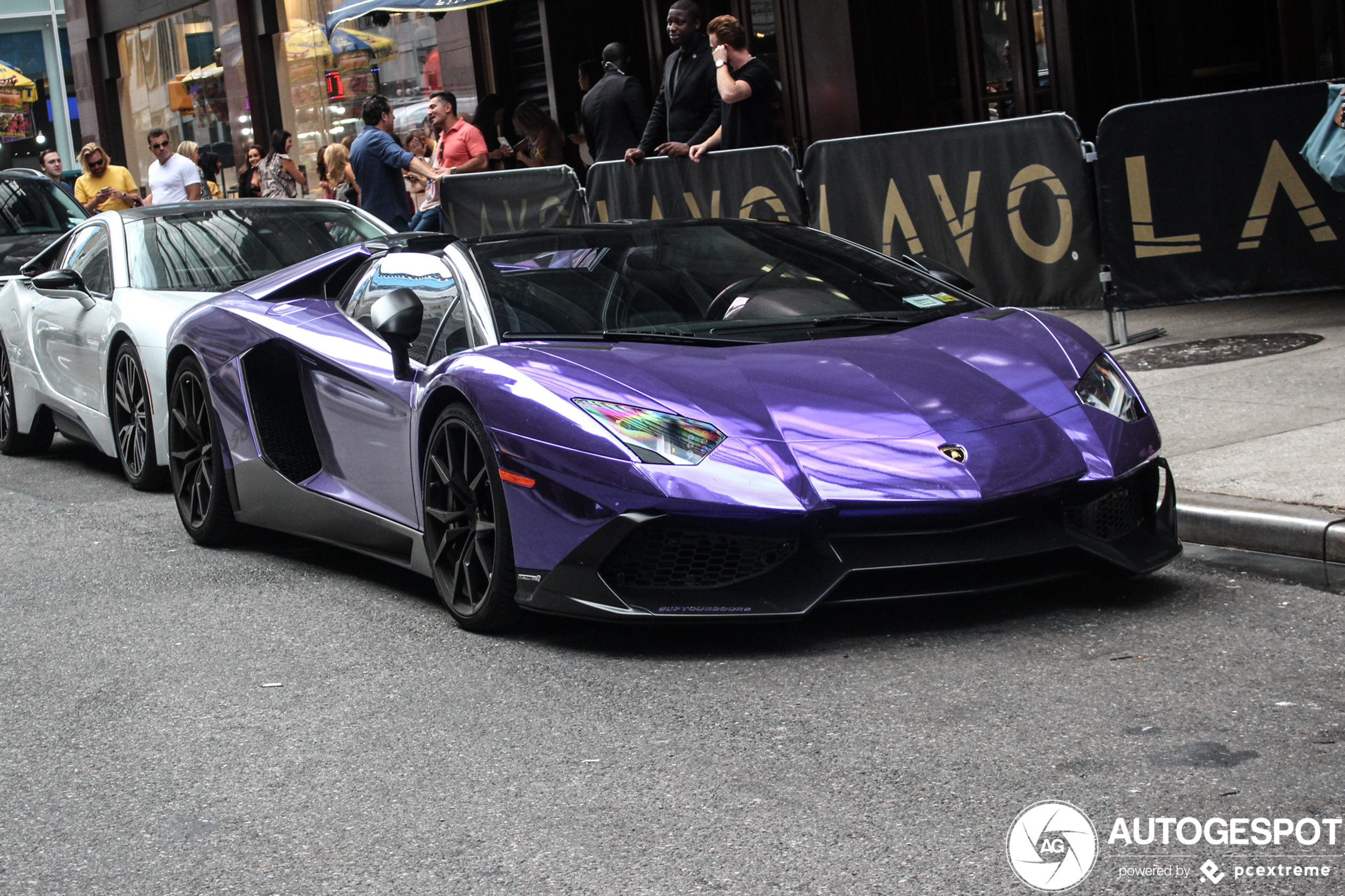 自動車 LP720 Aventador annversario em285l アイドロン 1/43 ランボルギーニ アヴェンタドール LP720-4 50