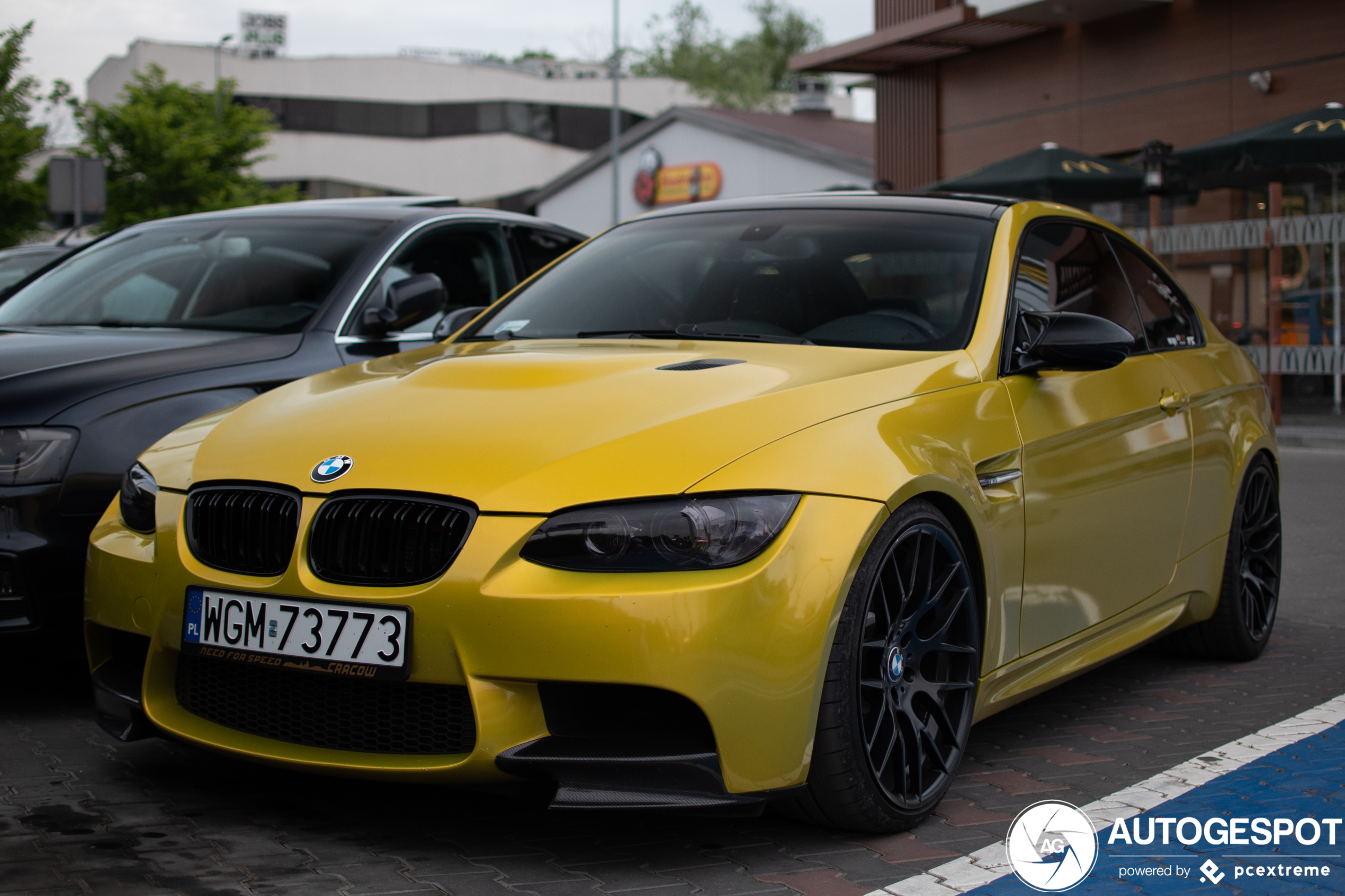 Cracovia Polonia 2020 Bmw E92 Coupé Auto Lusso Colore Bianco — Foto  Editoriale Stock © sania01 #361150420