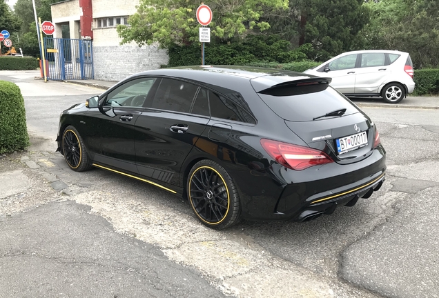 Mercedes-AMG CLA 45 Shooting Brake X117 Yellow Night Edition