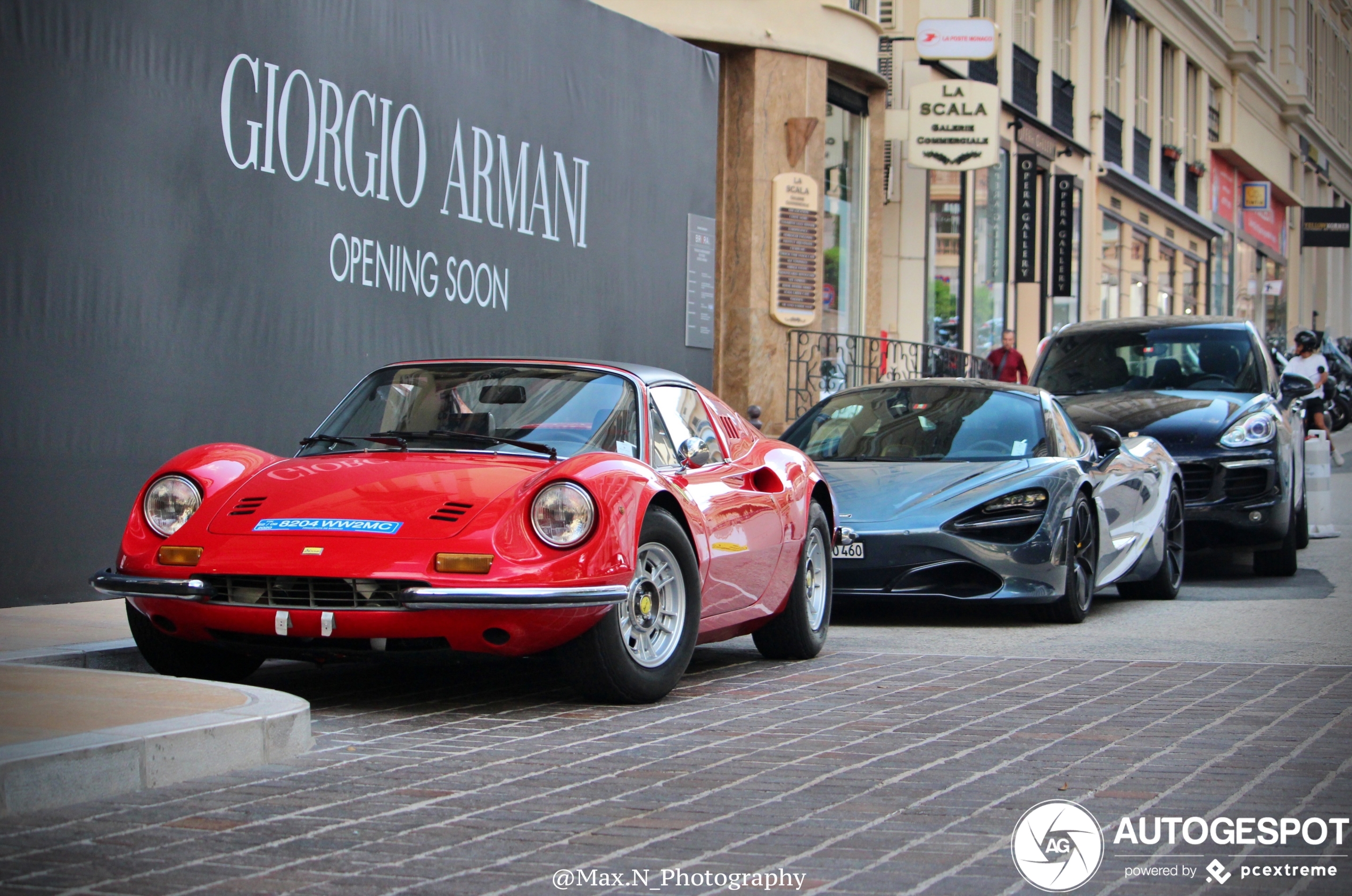 Ferrari Dino 246 GTS is niet onder de indruk van McLaren