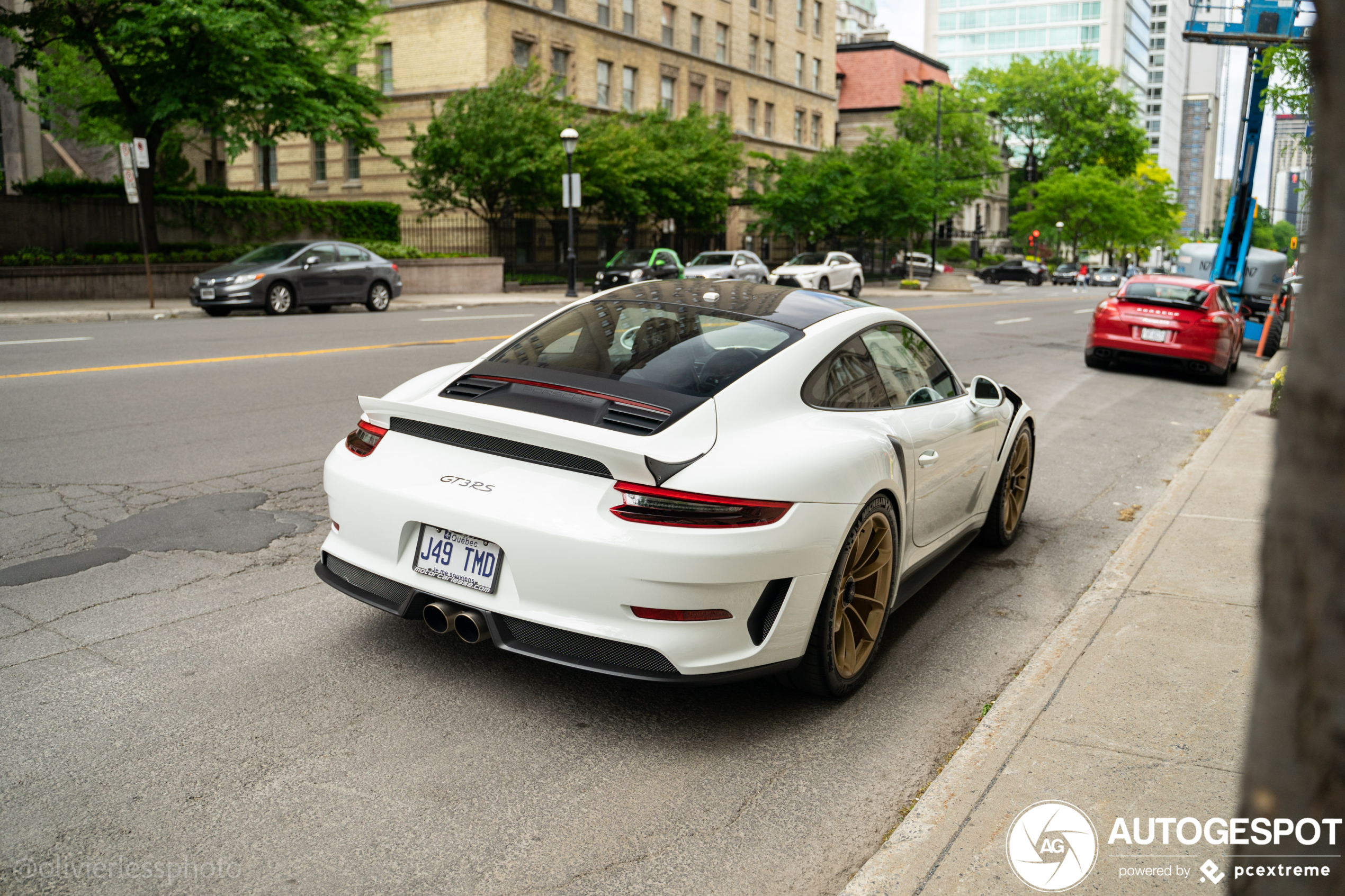 Porsche 991 GT3 RS kan nog altijd goed door zonder spoiler