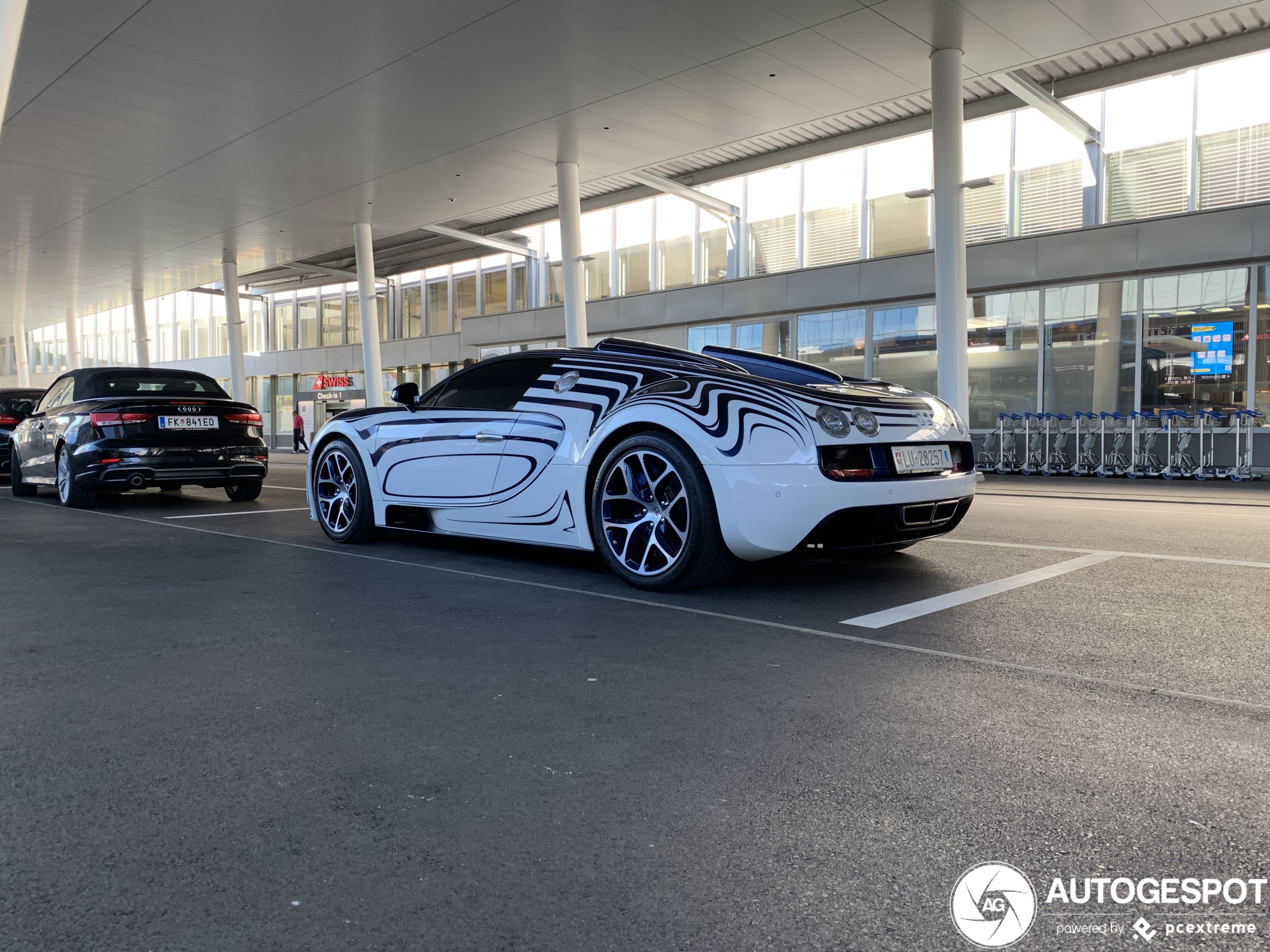 Spotting luxury cars at the Zurich Airport