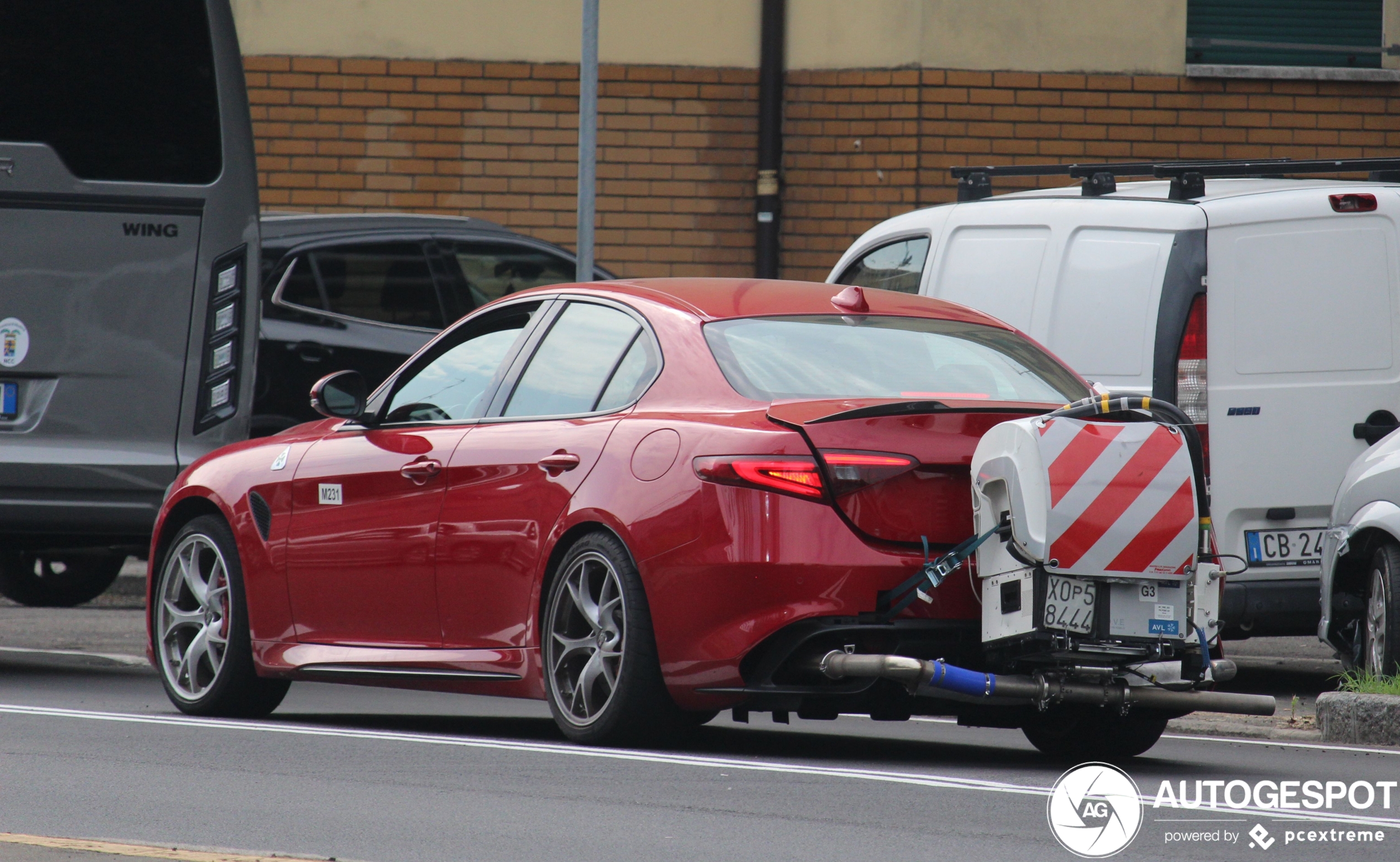 Alfa Romeo Giulia wordt getest op emissies