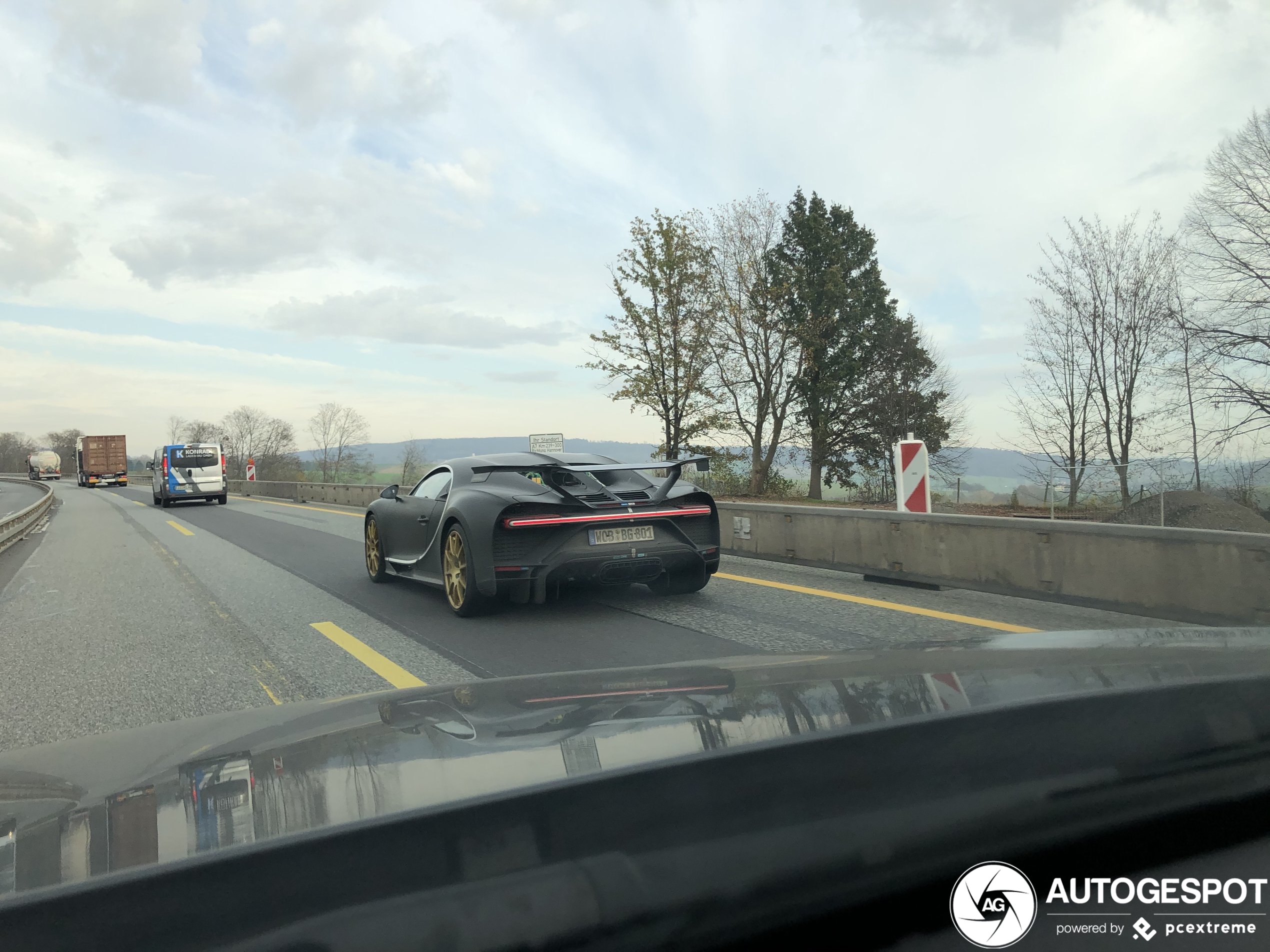 Bugatti Chiron Pur Sport doet het rustig aan op de autobahn