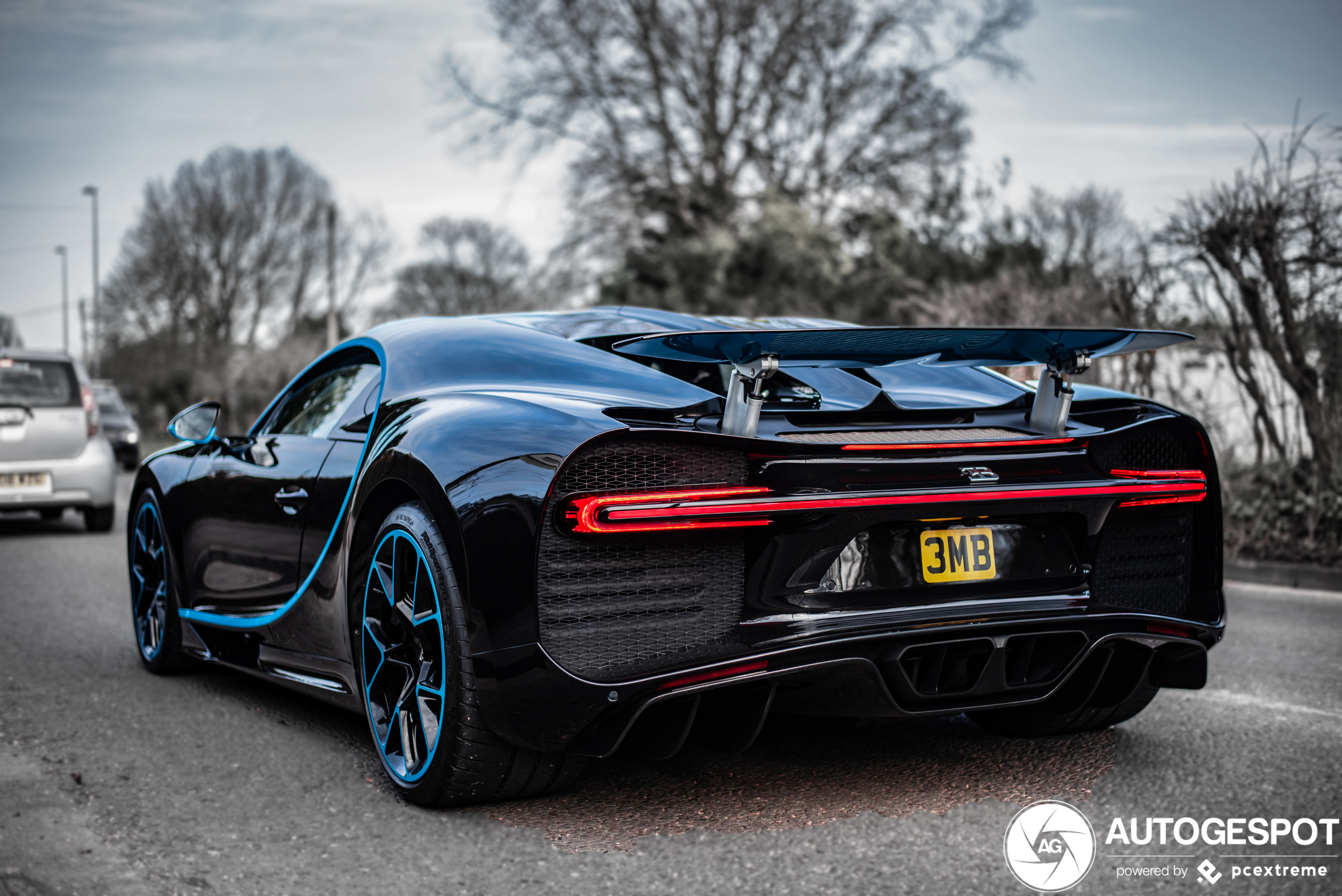 Glanzende Bugatti Chiron overvalt Swansea