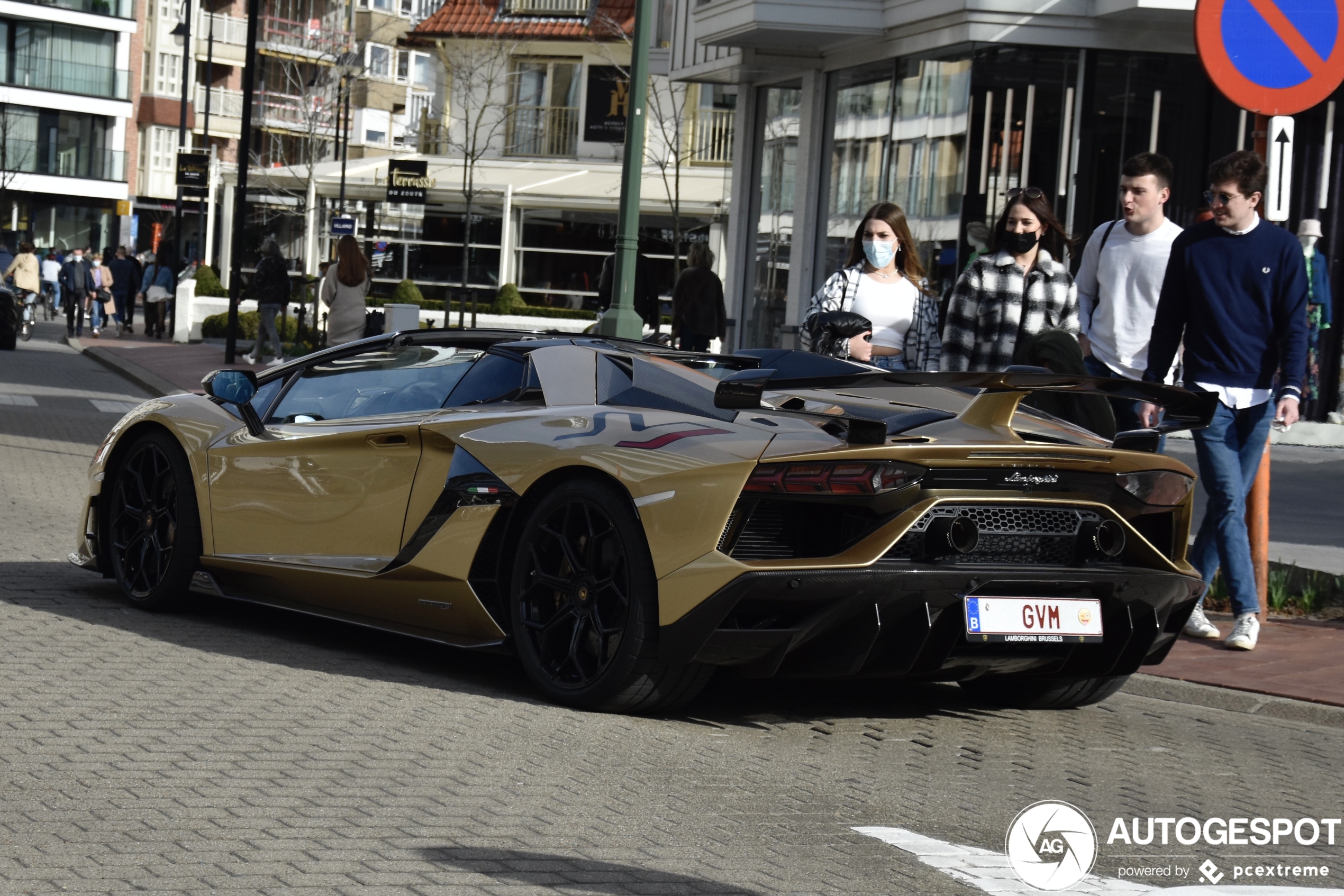 Lamborghini Aventador LP770-4 SVJ Roadster pakt volle aandacht in Knokke-Heist