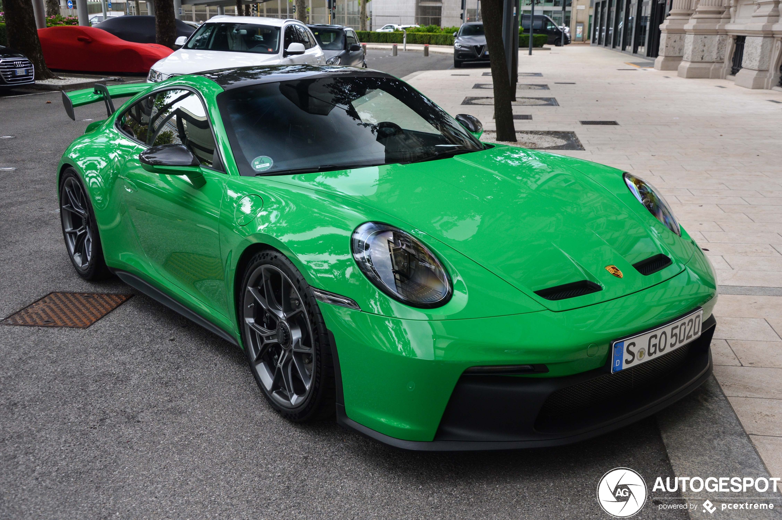 We've never seen the Porsche 992 GT3 in Python green before