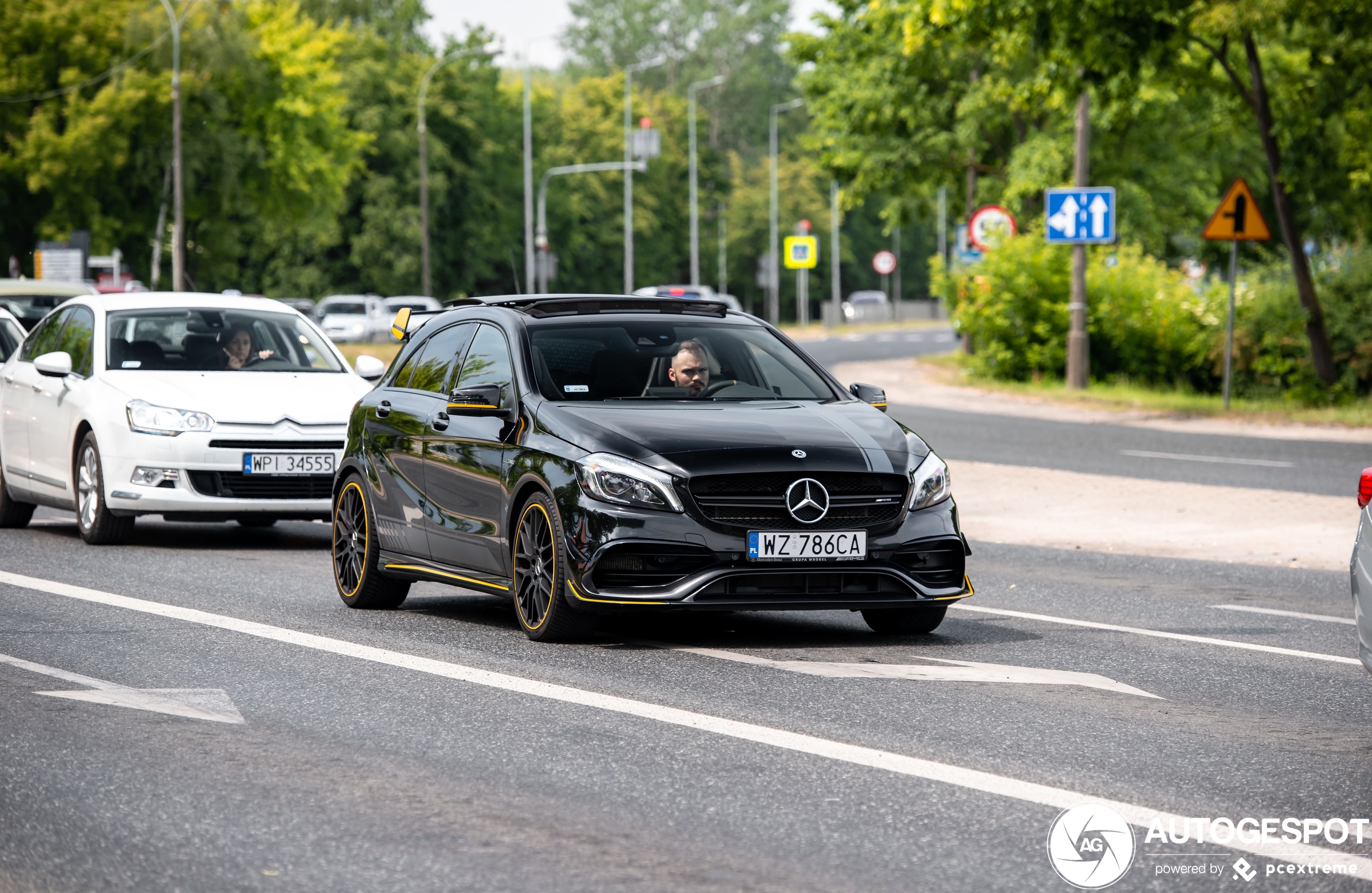 Mercedes-AMG A 45 W176 Yellow Night Edition