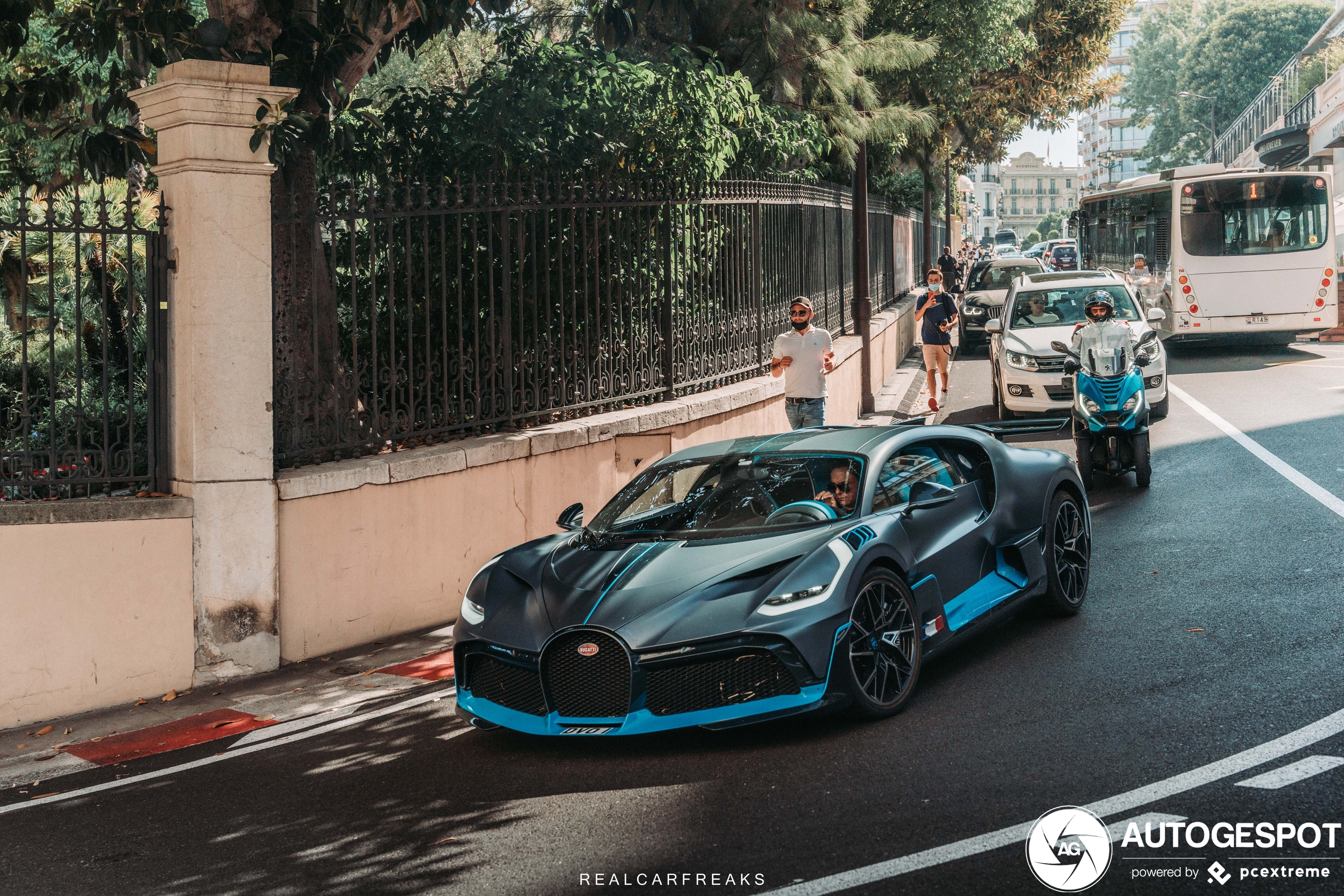 One Bugatti Divo, three different license plates