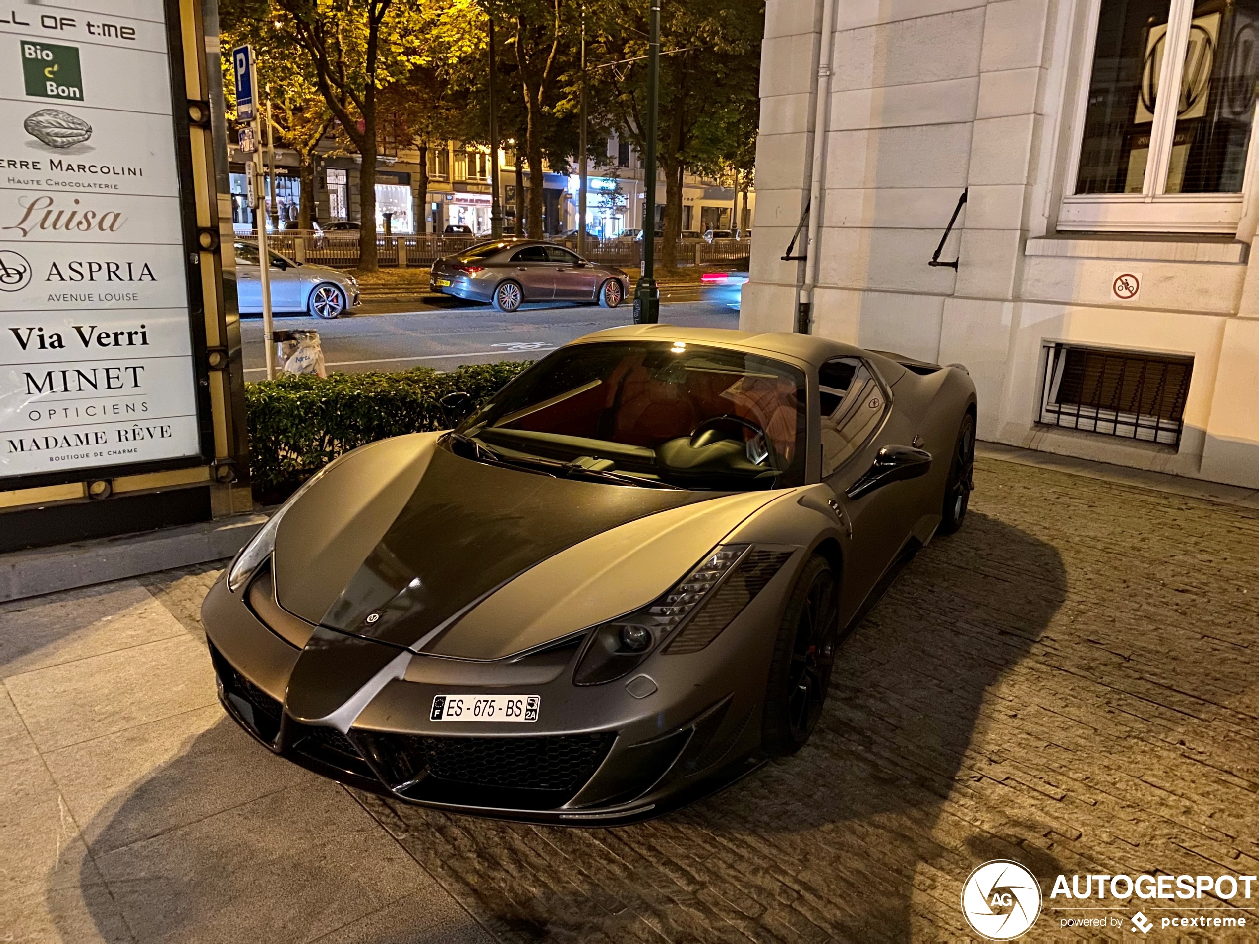 Ferrari 458 Spider Mansory Siracusa is van kleur gewisseld