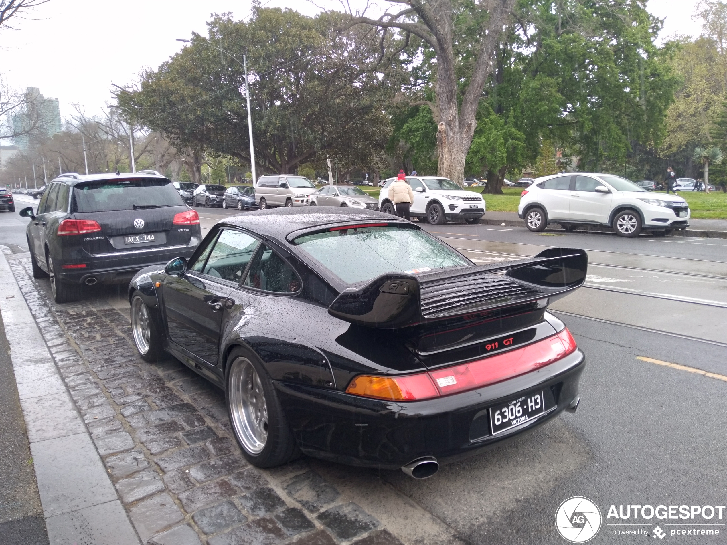 Porsche 993 GT2 gespot in Australië