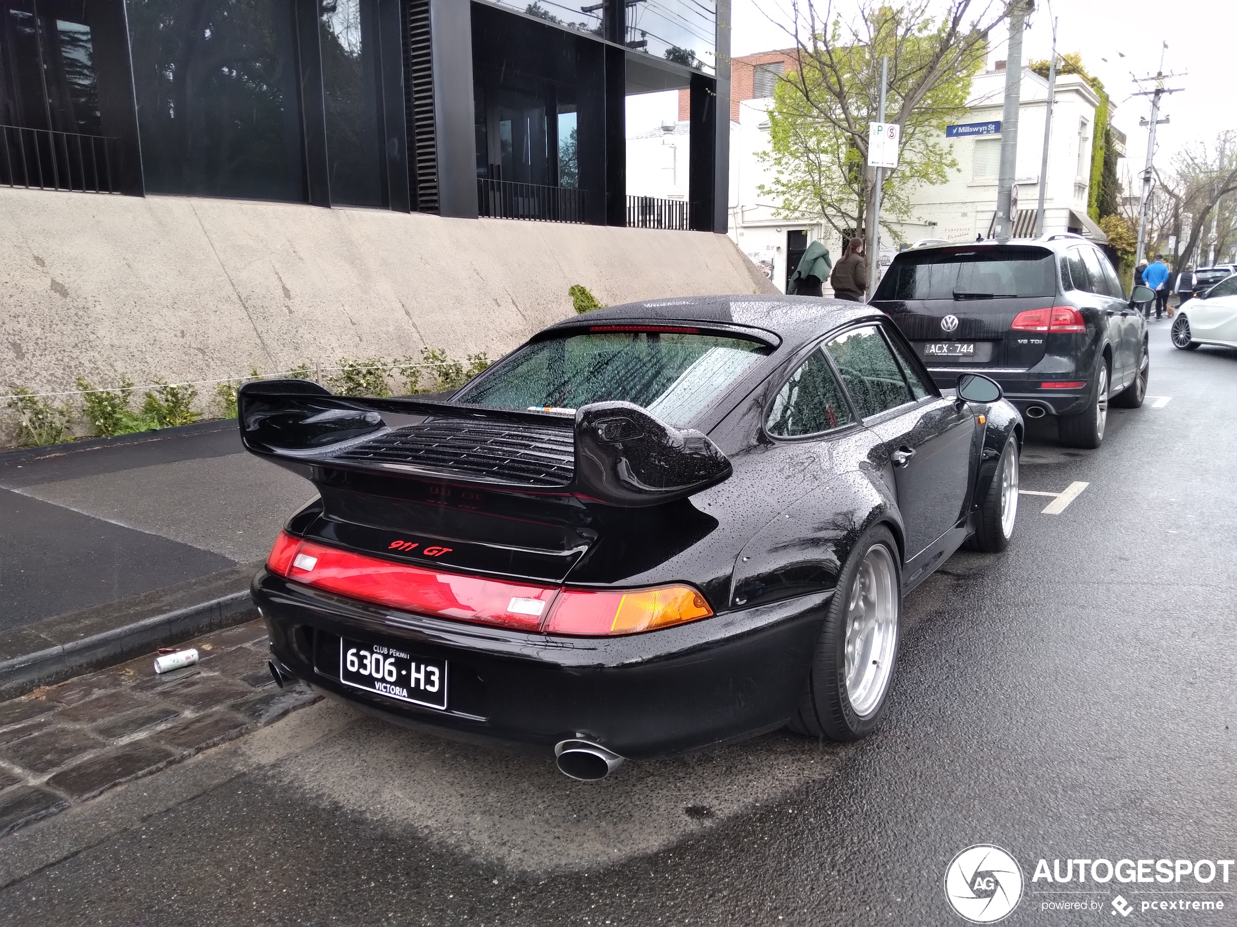 Porsche 993 GT2 gespot in Australië