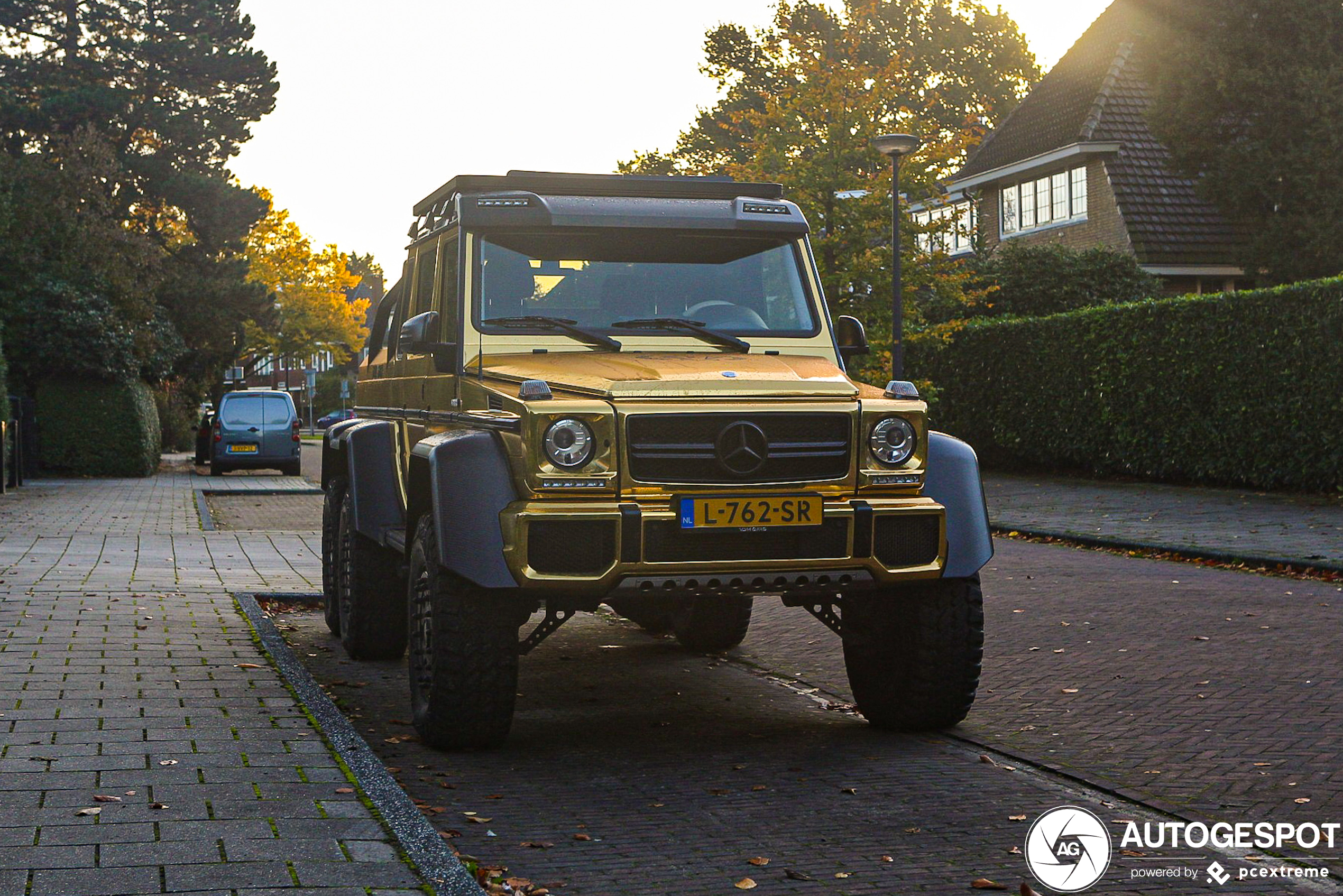 Eindelijk in het goud: Mercedes-Benz G 63 AMG 6x6