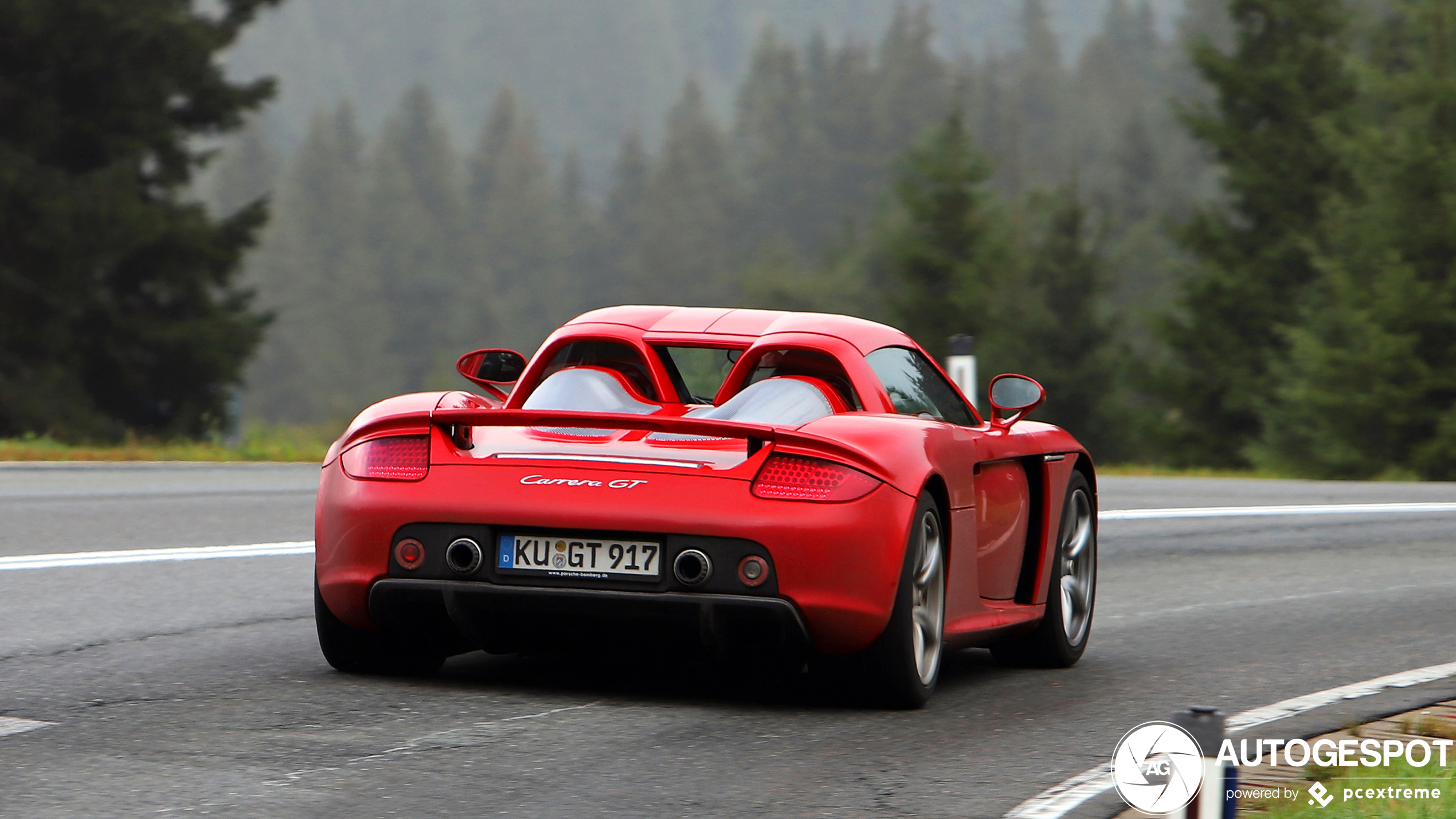 Porsche Carrera GT had op beter weer gehoopt