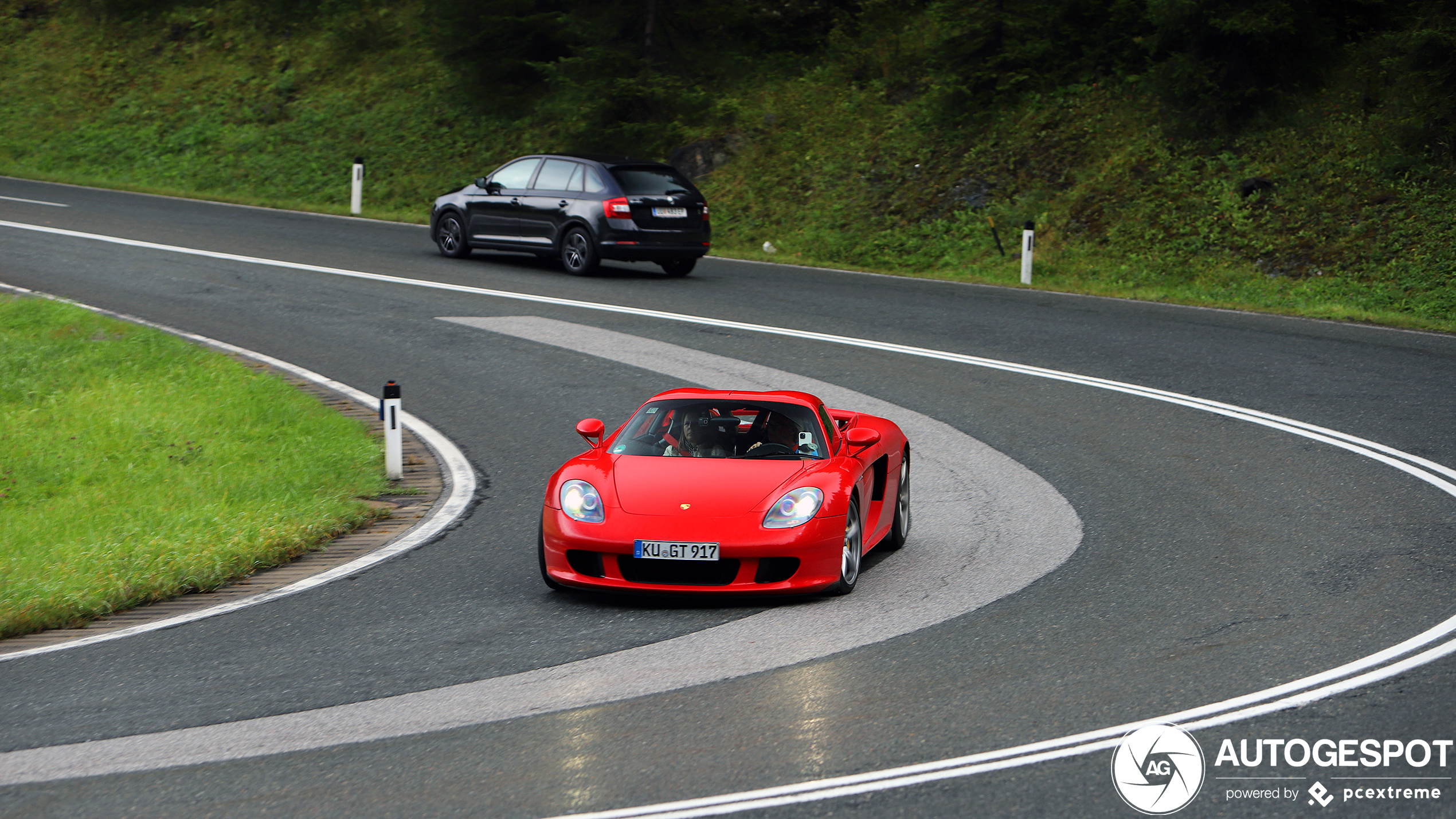 Porsche Carrera GT had op beter weer gehoopt