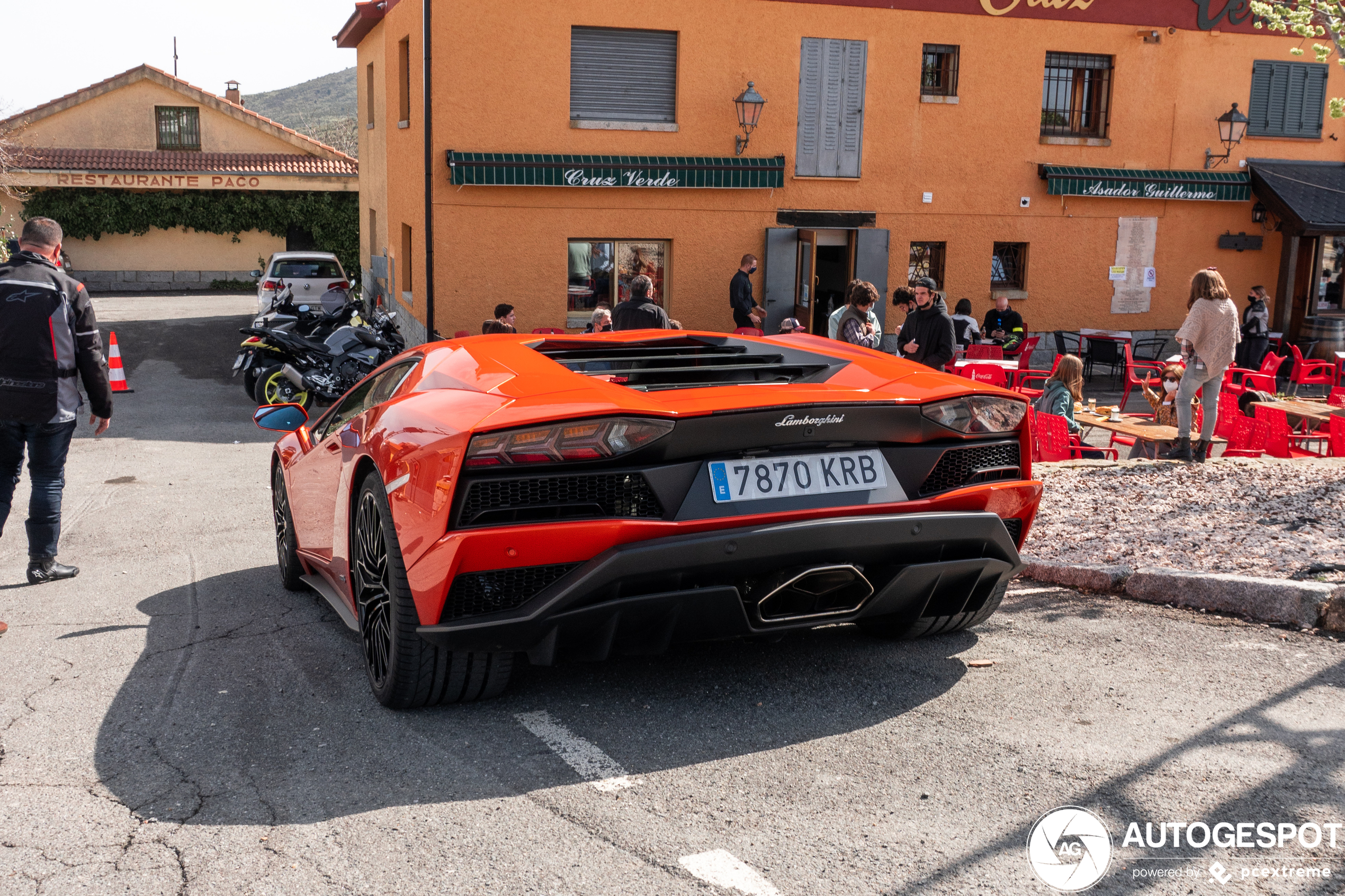 Lamborghini Aventador S gespot bij rijdershemel in Spanje