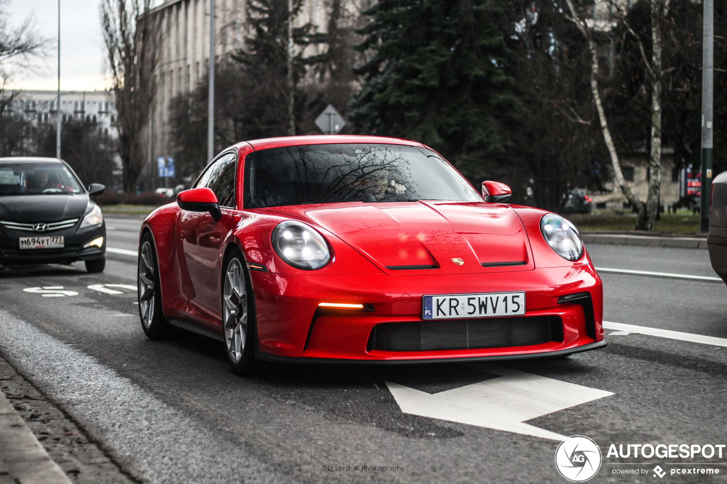 Rode Porsche 992 GT3 Touring Package cruist door Kraków