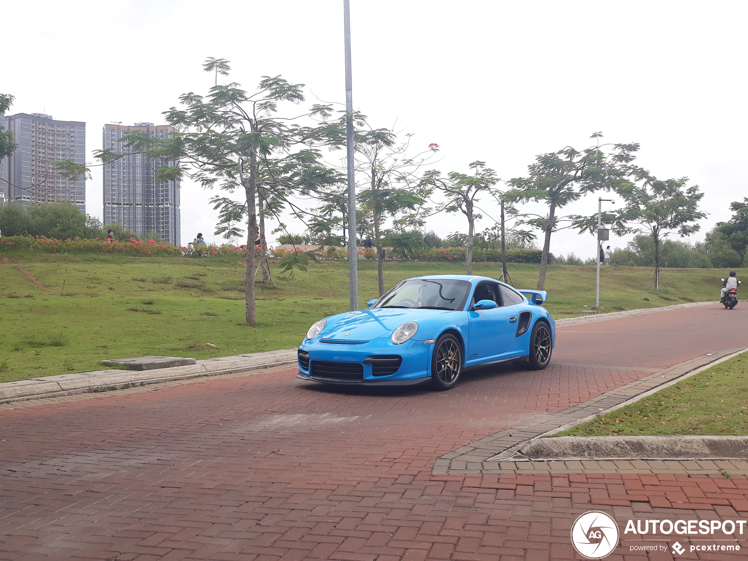 Porsche 997 GT2 in Indonesië is gaaf om te zien
