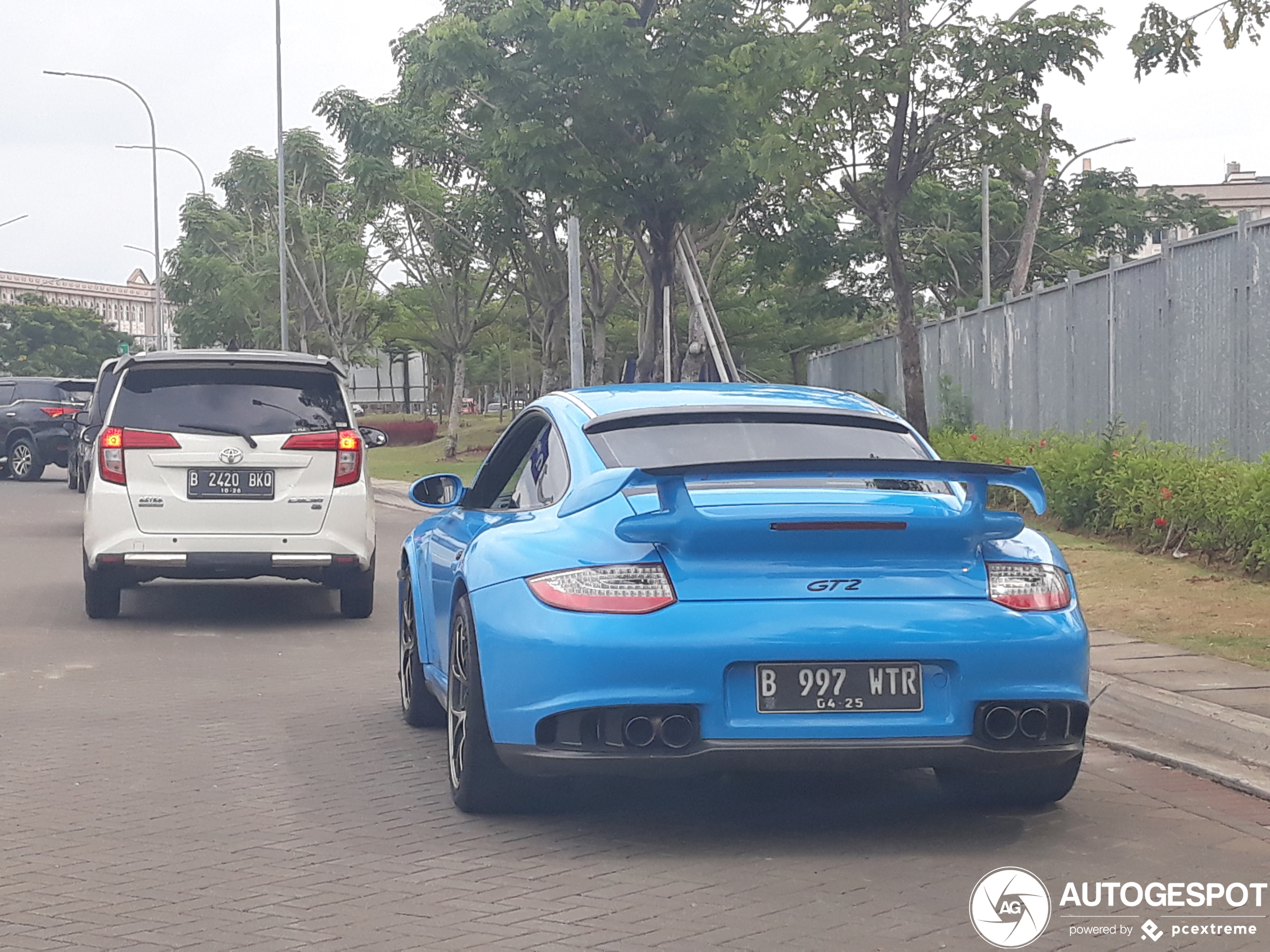 Porsche 997 GT2 in Indonesië is gaaf om te zien