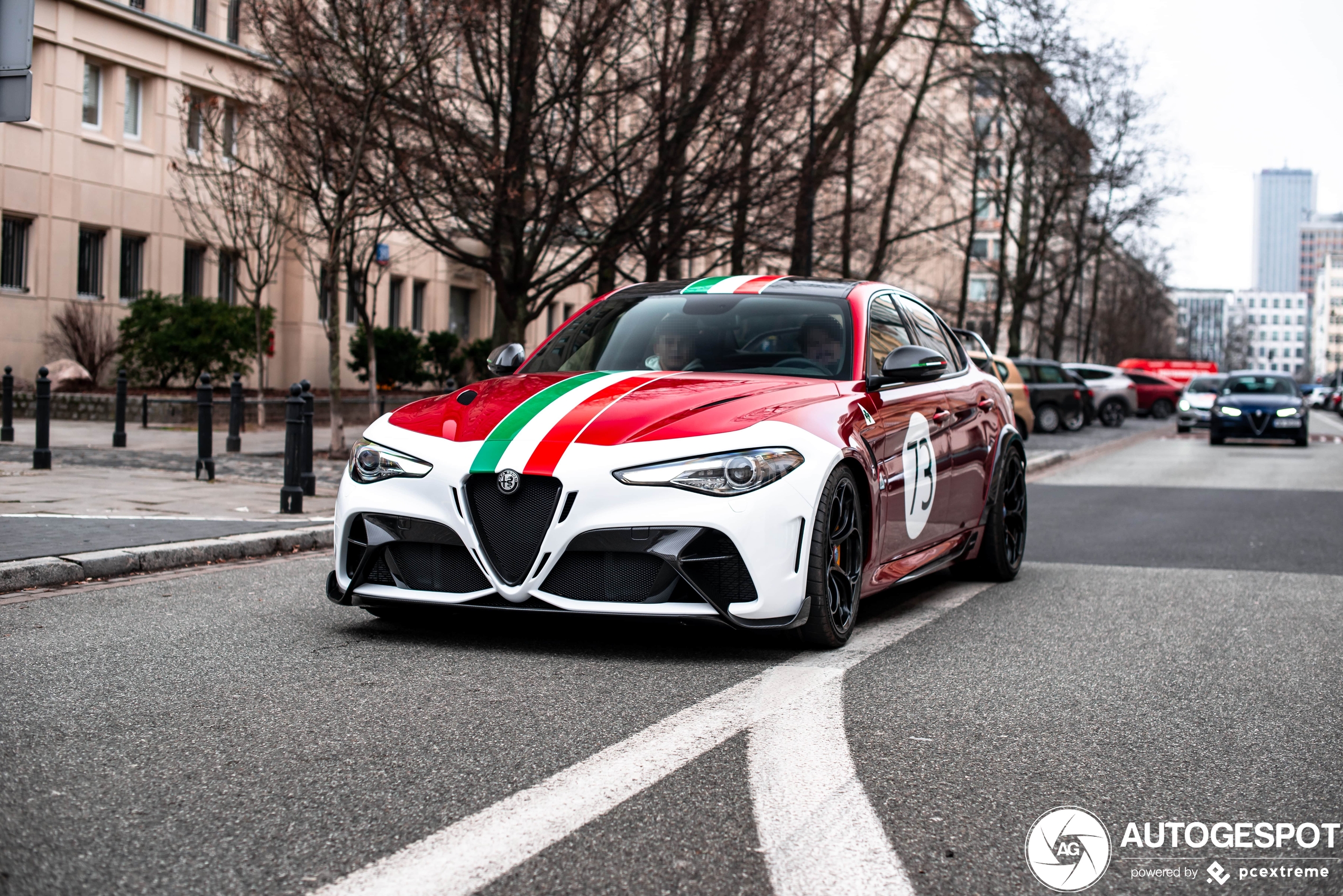 Peperdure Alfa Romeo Giulia GTAm gespot