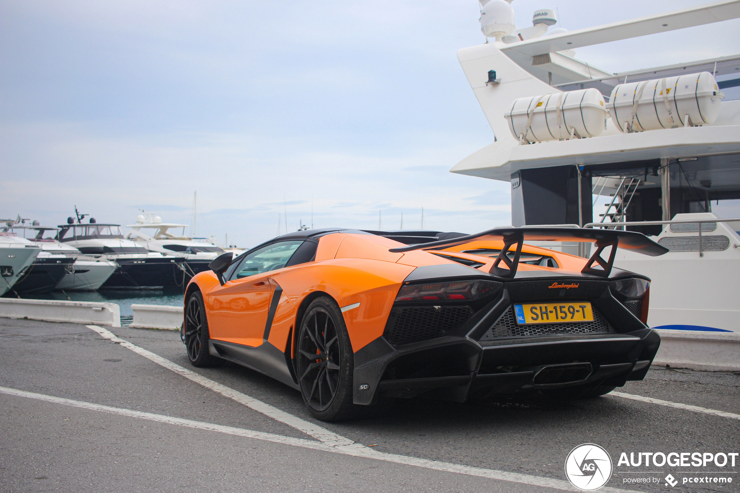 Nederlandse Aventador gespot in Spanje