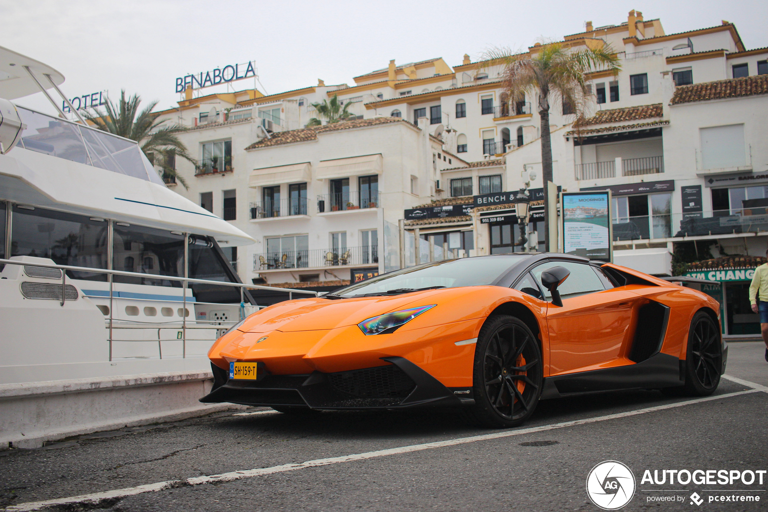 Nederlandse Aventador gespot in Spanje