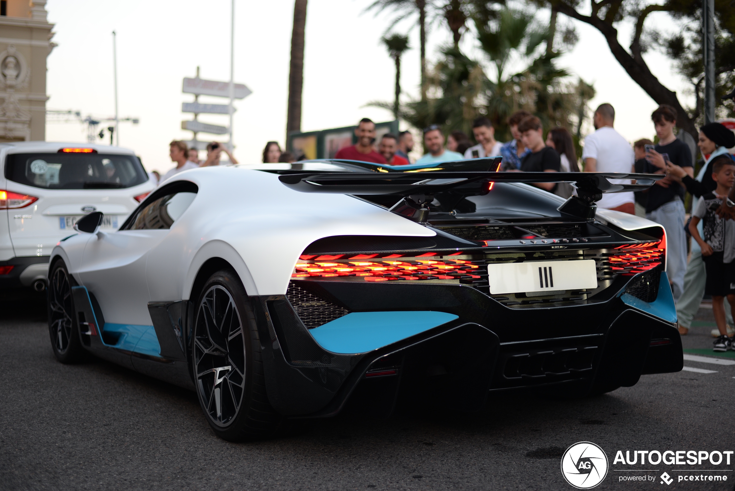 One Bugatti Divo, three different license plates