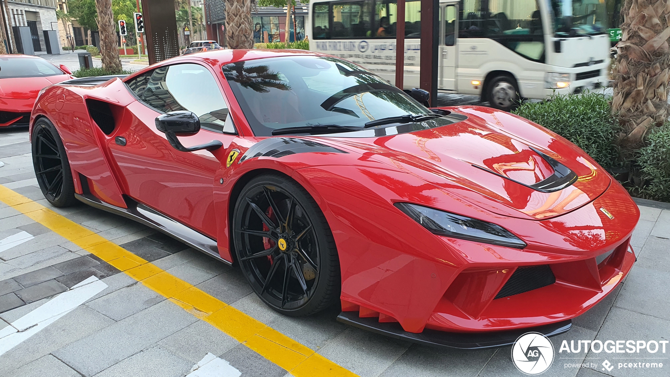 Ferrari F8 Tributo Novitec N-Largo fits perfectly in Dubai