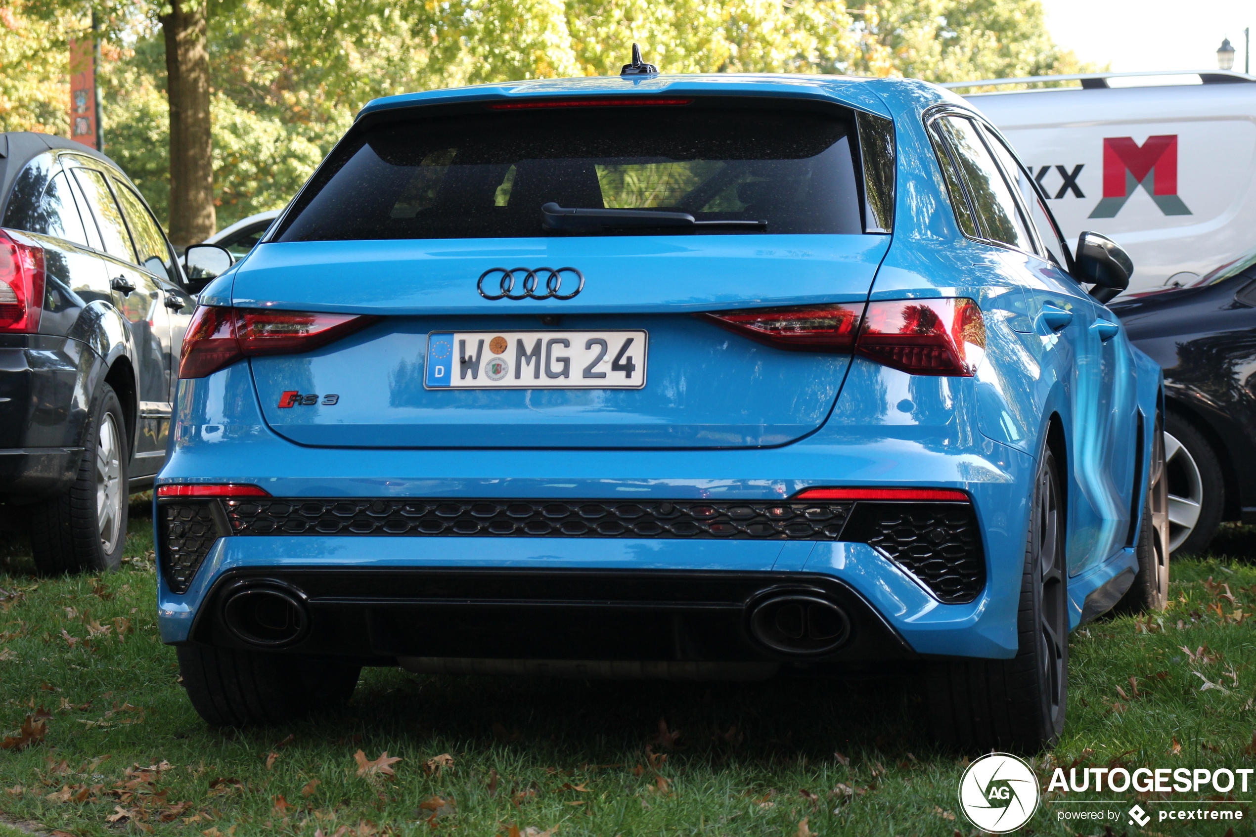 De nieuwe Audi RS3 in verschillende kleuren