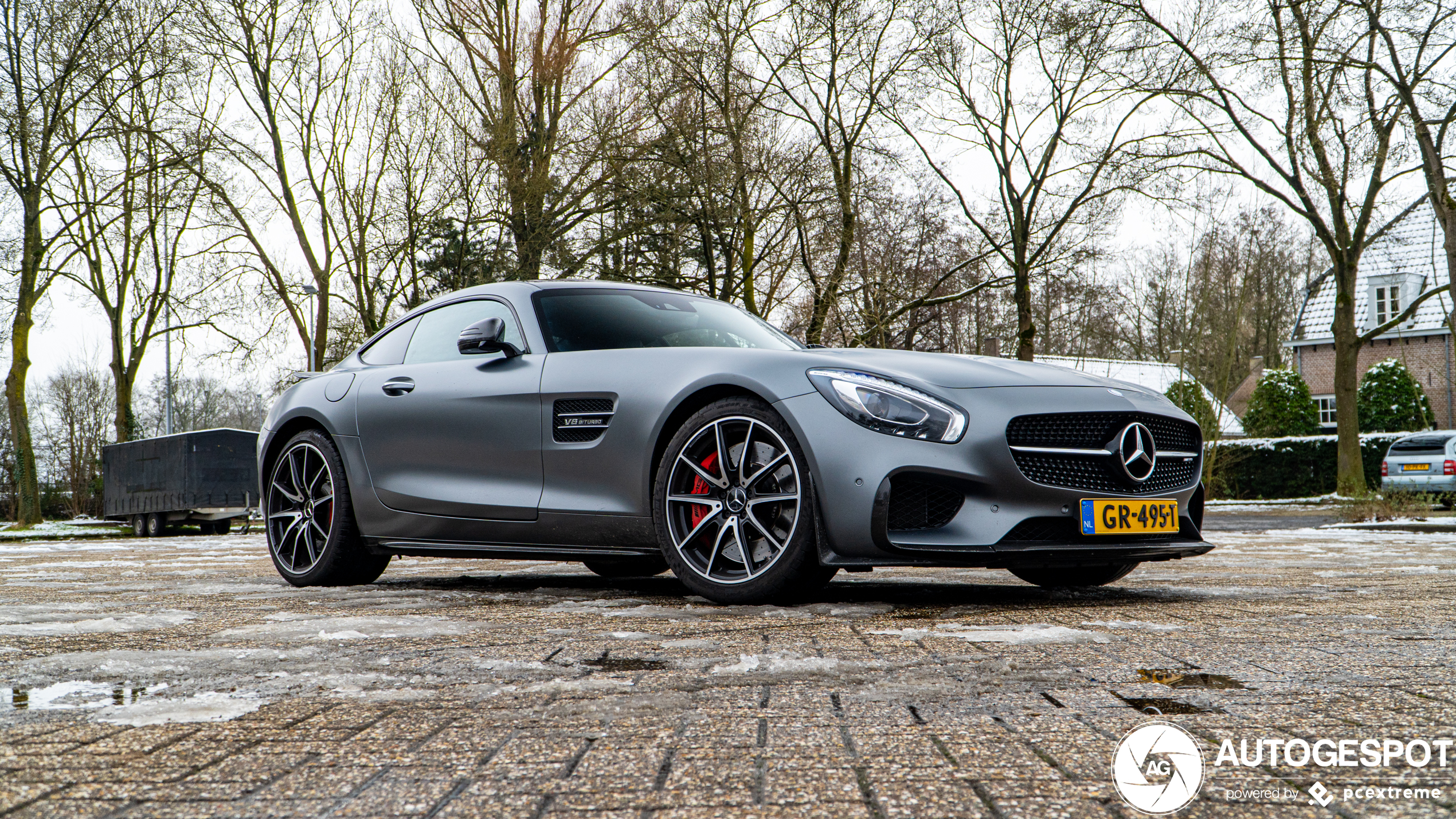 Mat grijze AMG GTS in ijzig Zeist (en bonus!)