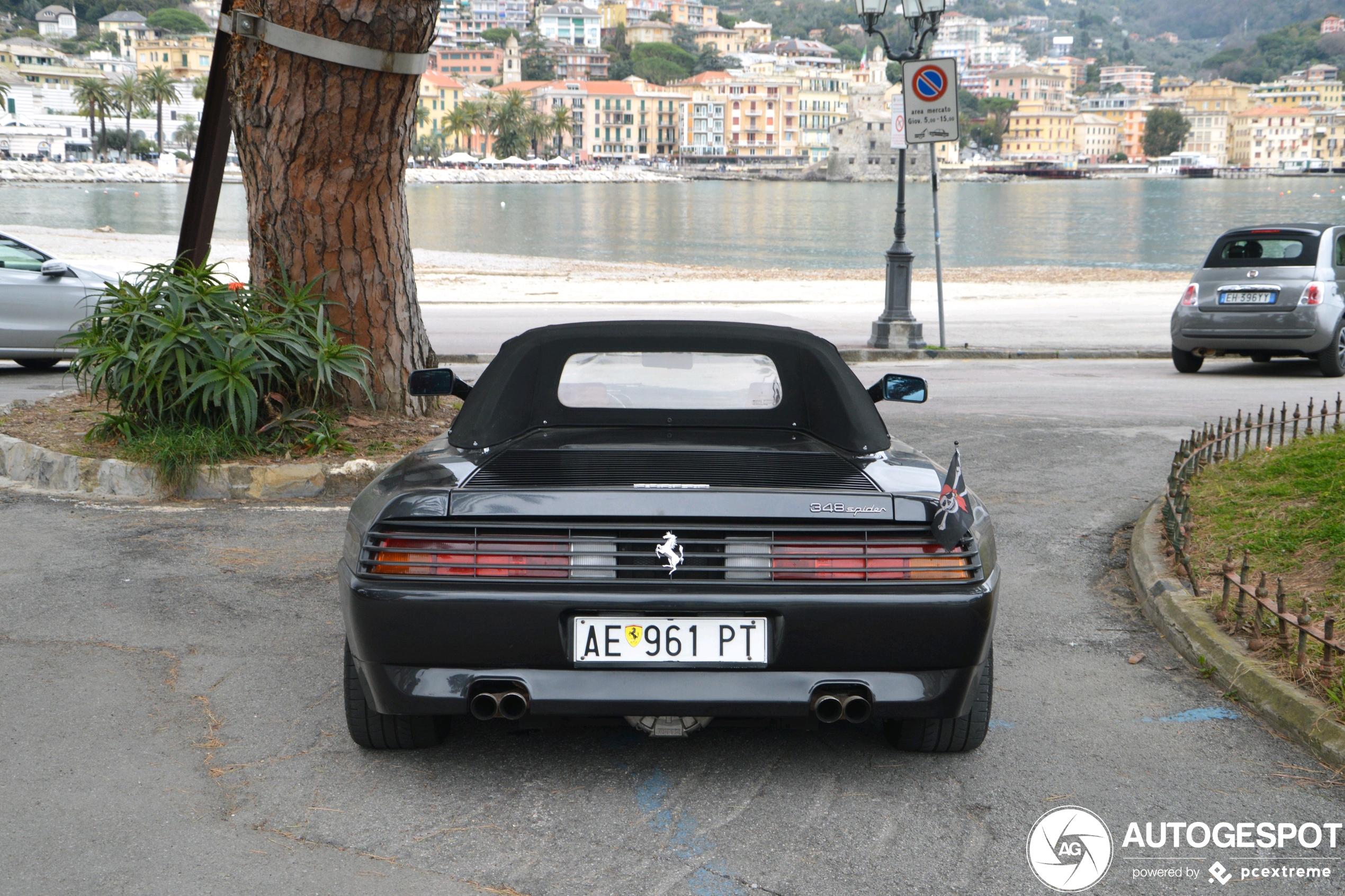 ハッットリ Ferrari 348 is bagged on Prazis air suspension and P4W