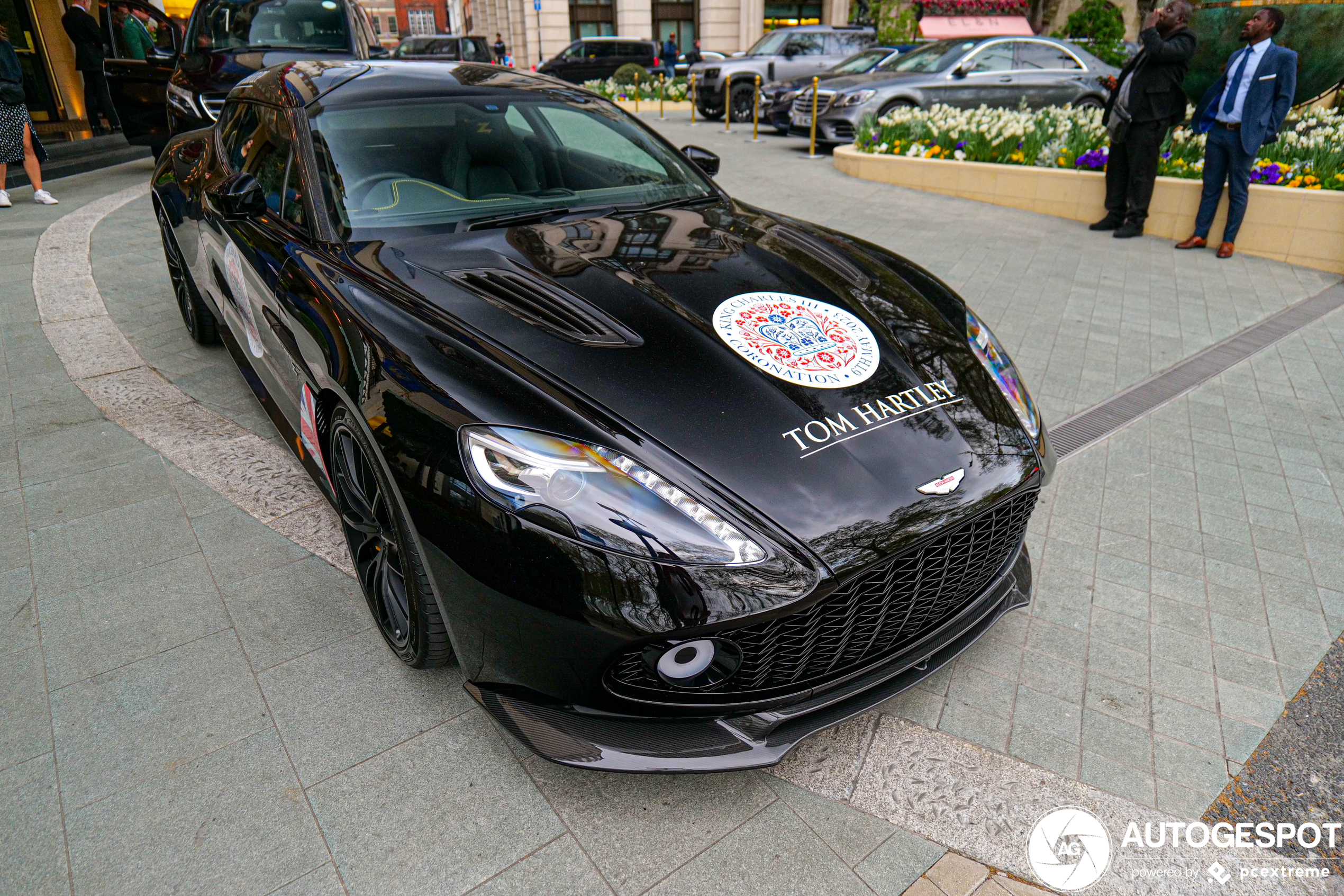 Black Aston Martin Zagato Vanquish steals the show in London