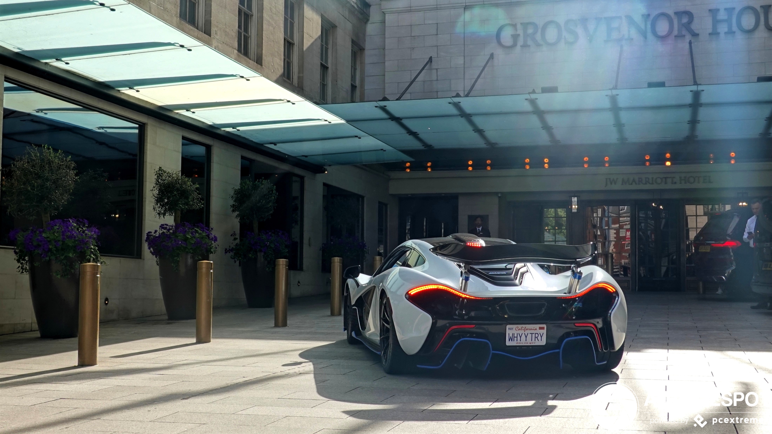 Mclaren P1 from California shows up in central London