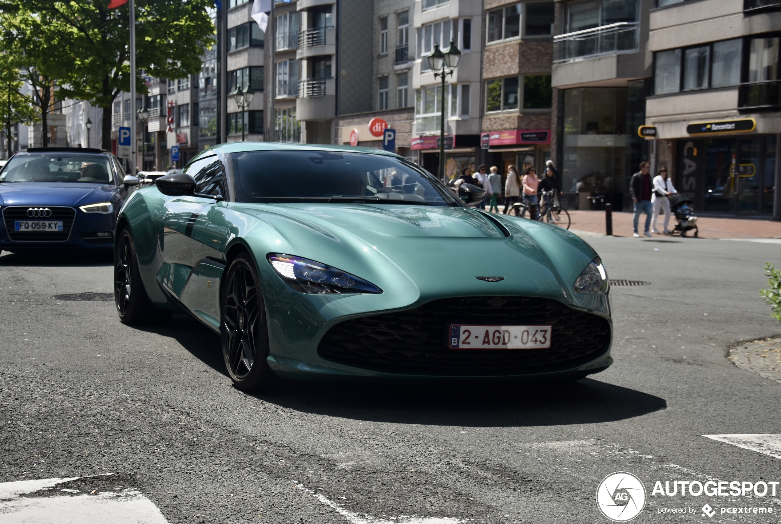 Eerste Aston Martin DBS GT Zagato Benelux in Knokke