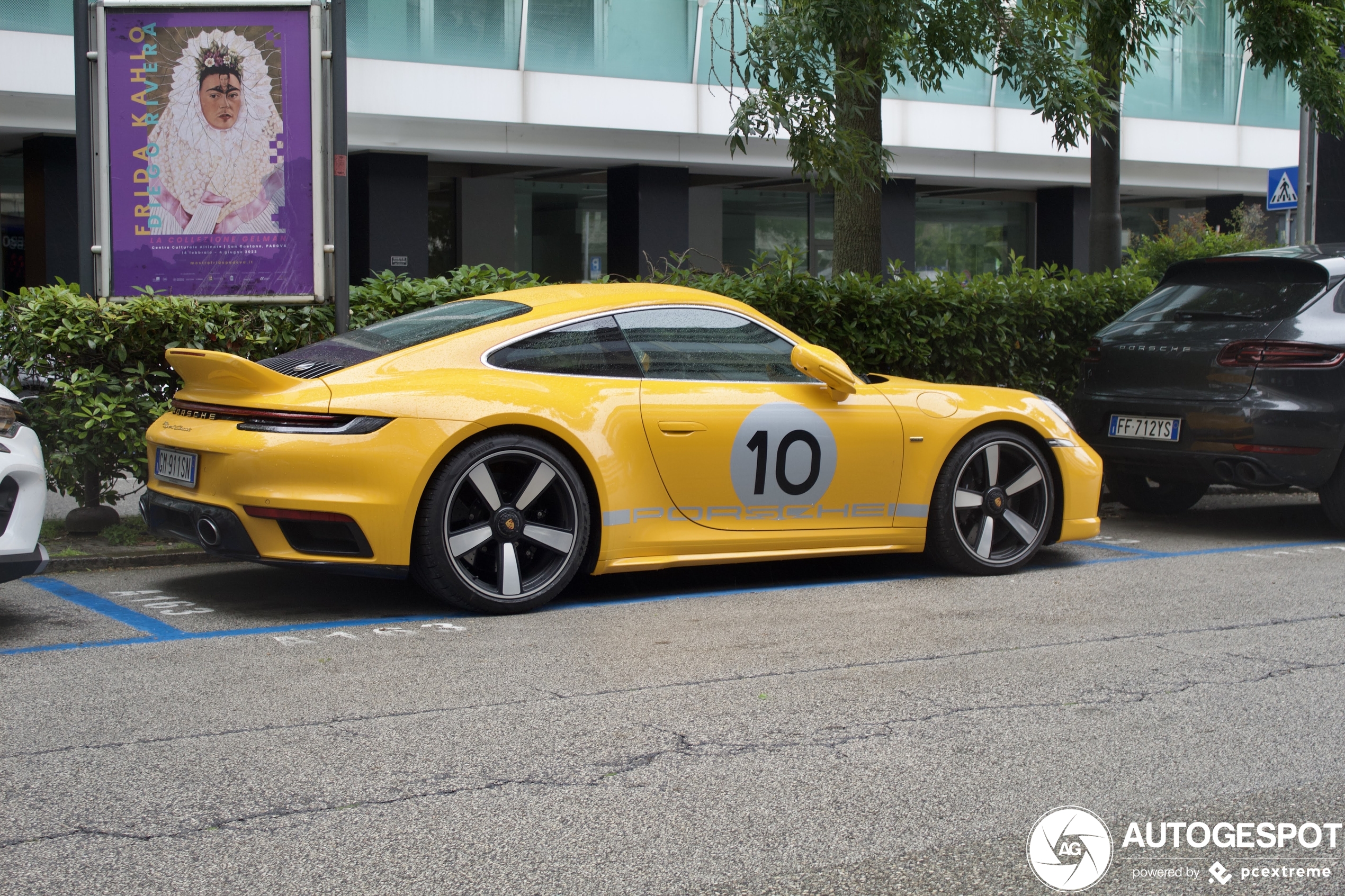 The striking yellow Porsche 992 Sport Classic