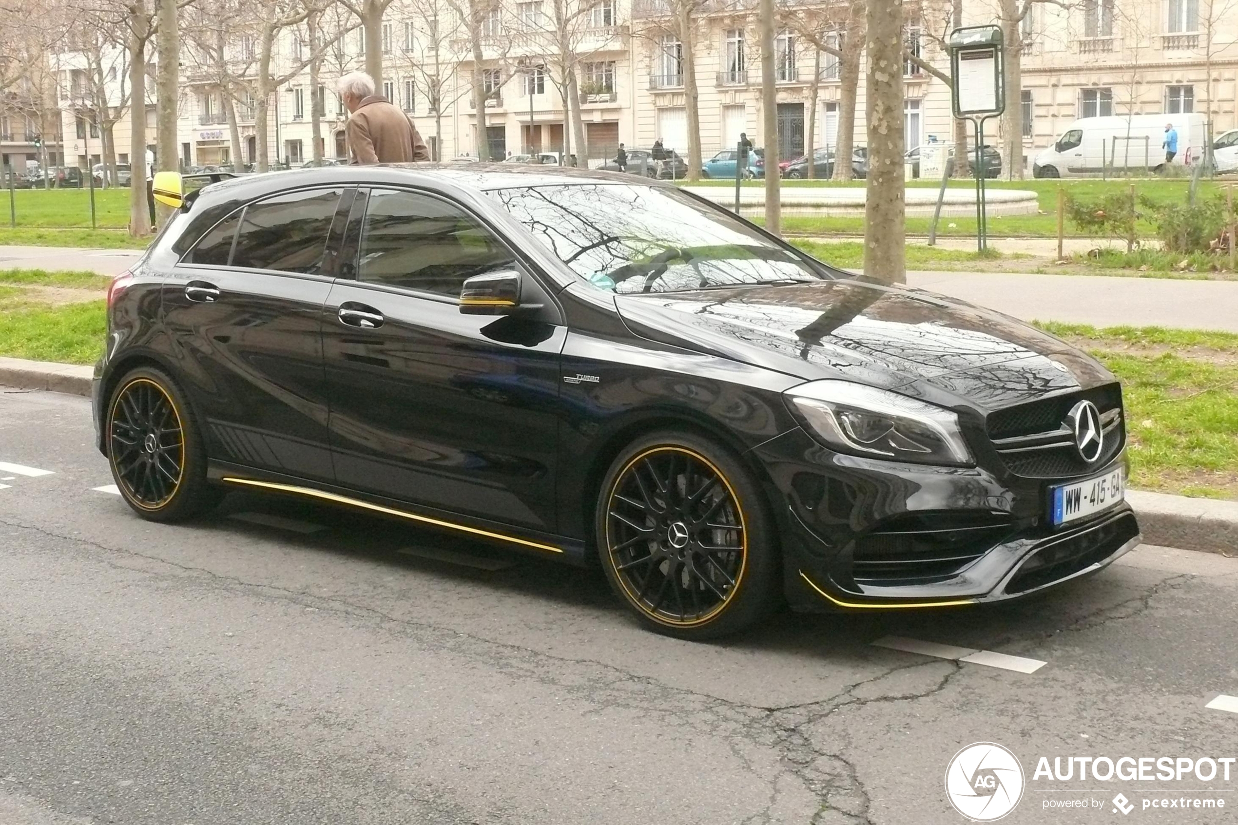 Mercedes-AMG A 45 W176 Yellow Night Edition