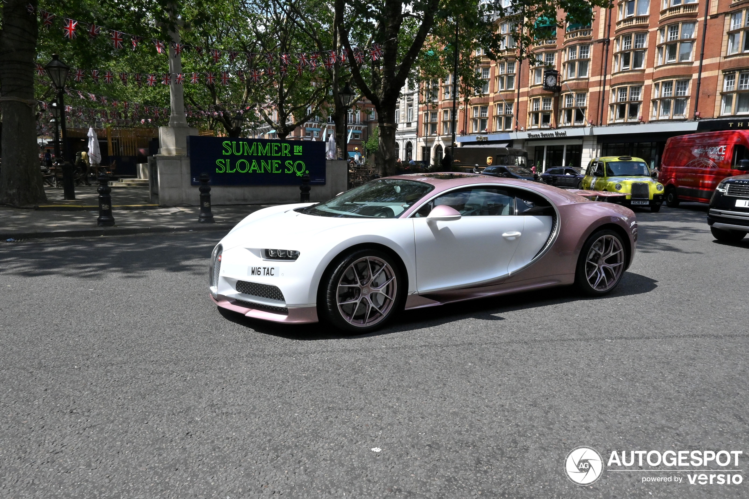 The Chiron Sport "Alice" on the streets of London
