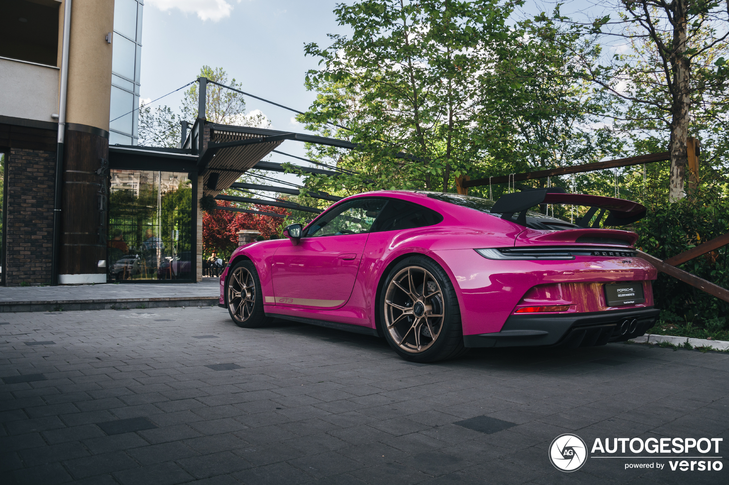 A 992 GT3 in a striking livery