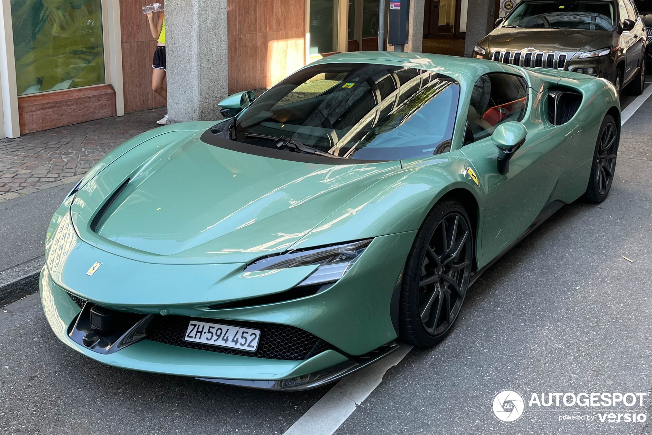 A Verde Francesca SF90 shows up in Zurich