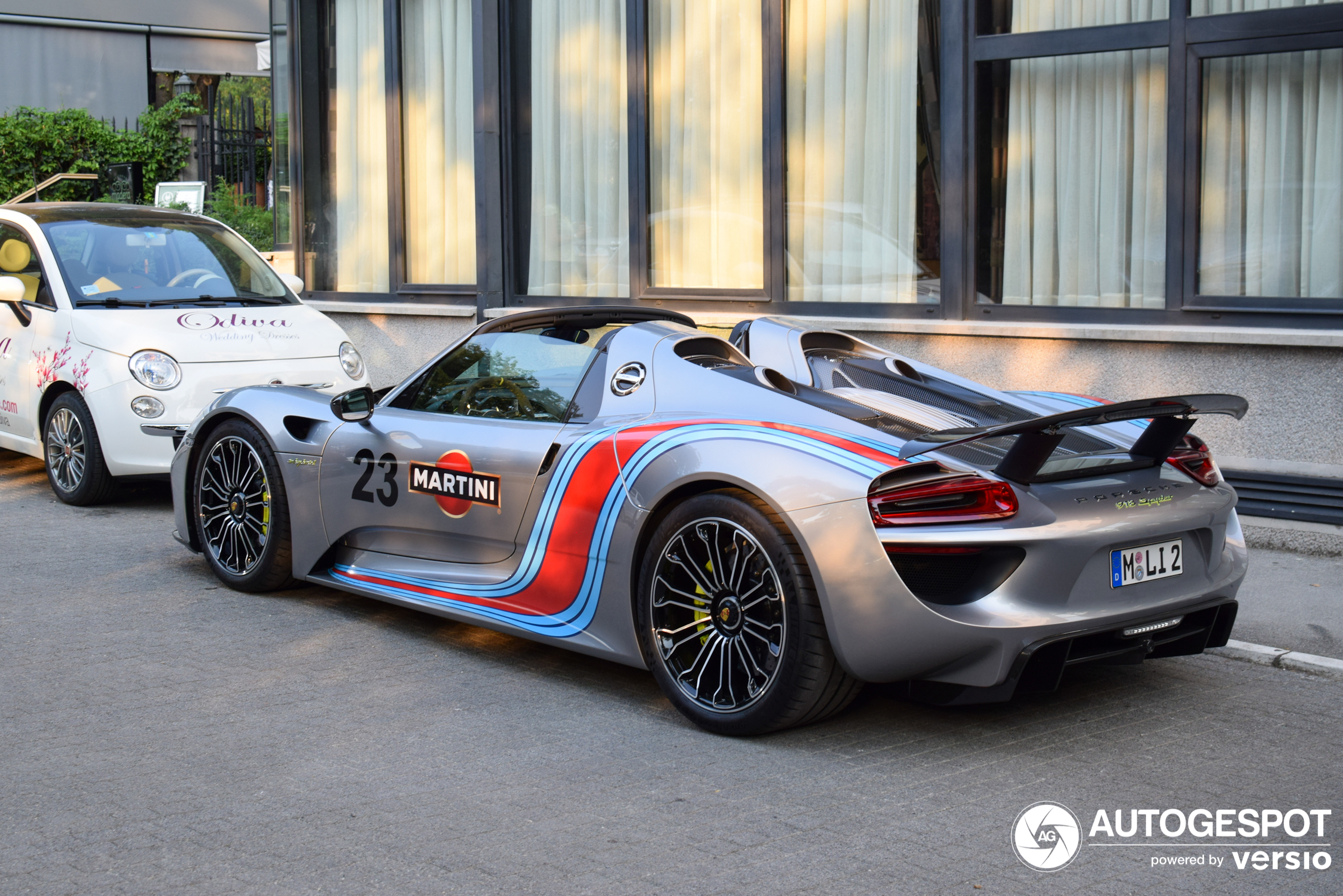 Silver 918 with Martini livery