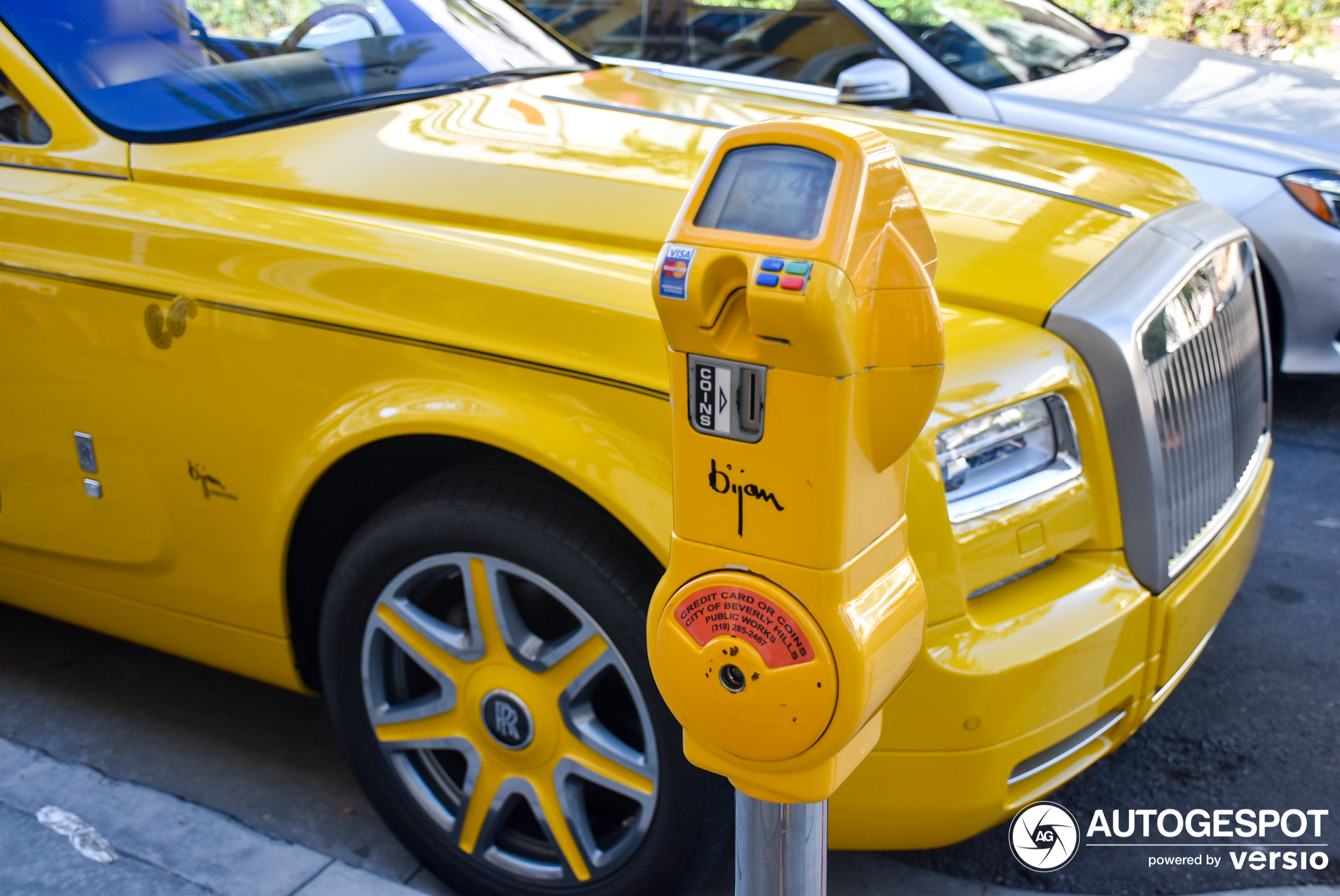 In Beverly Hills, people have private parking meters