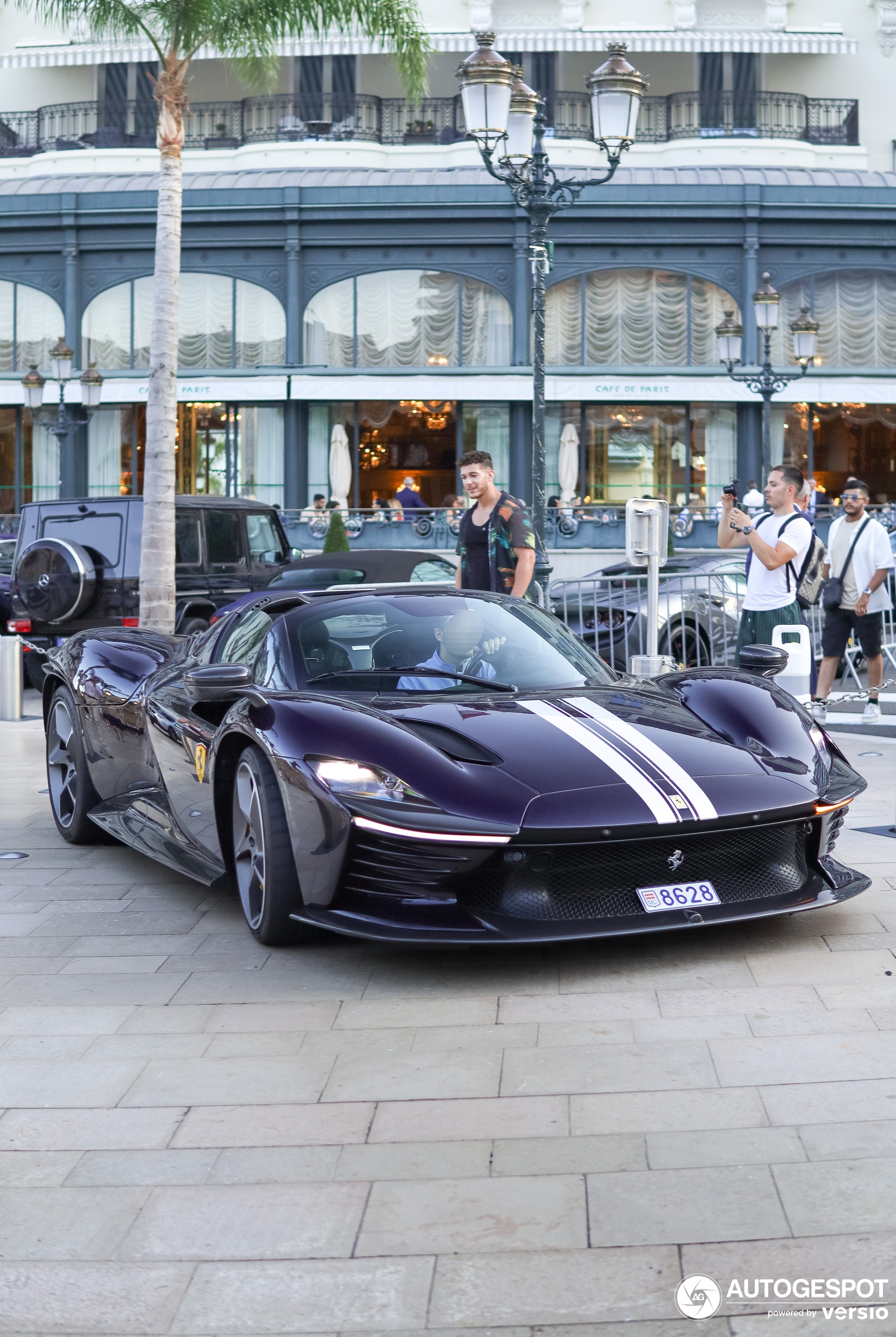 Purple Ferrari Daytona SP3 shows up in Monaco