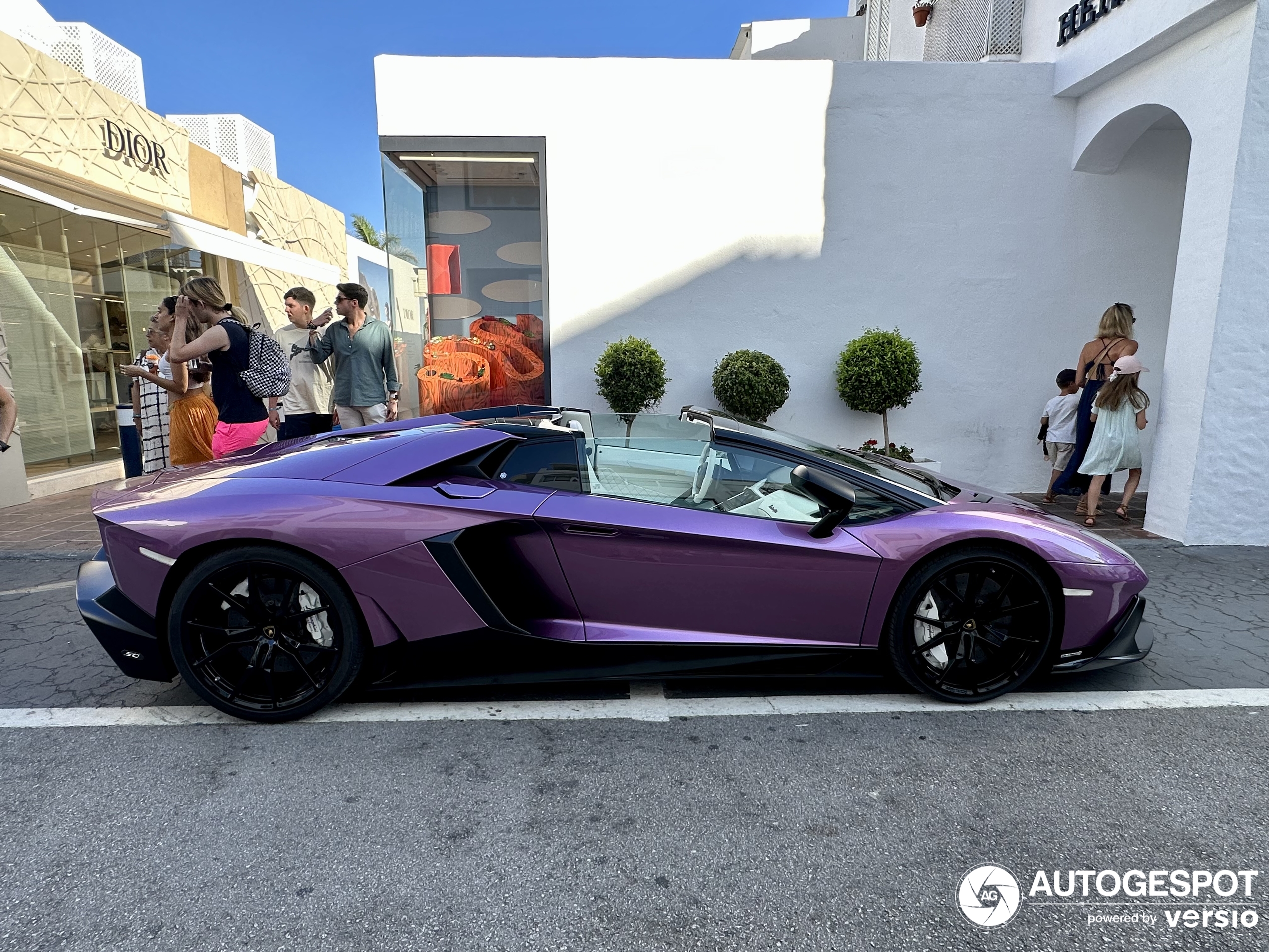 A unique Aventador 50° Anniversario shows up in Marbella