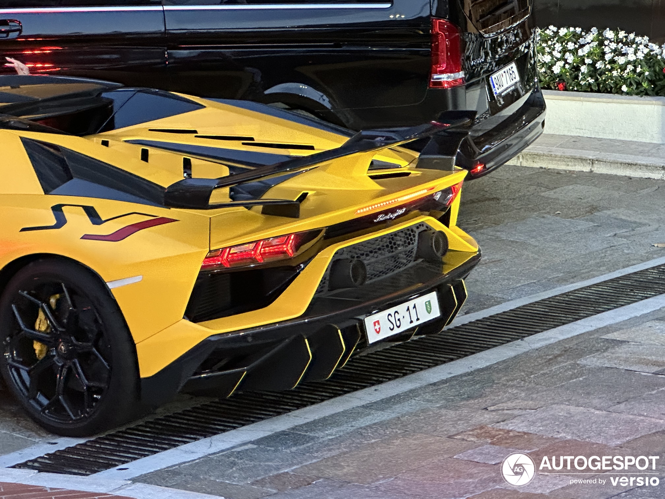 LookSmart 1:43 Lamborghini Aventador SVJ roadster année de construction 2019 tenerife jaune LS501E modèle voiture LS501E