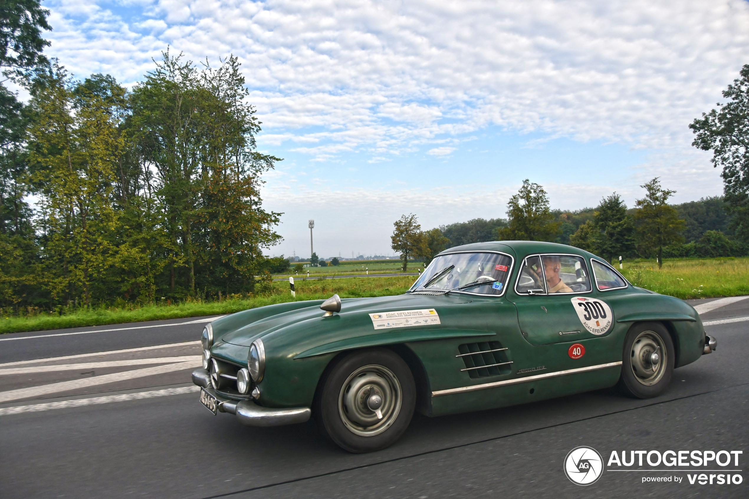 A very rare sighting - an unrestored green 300SL