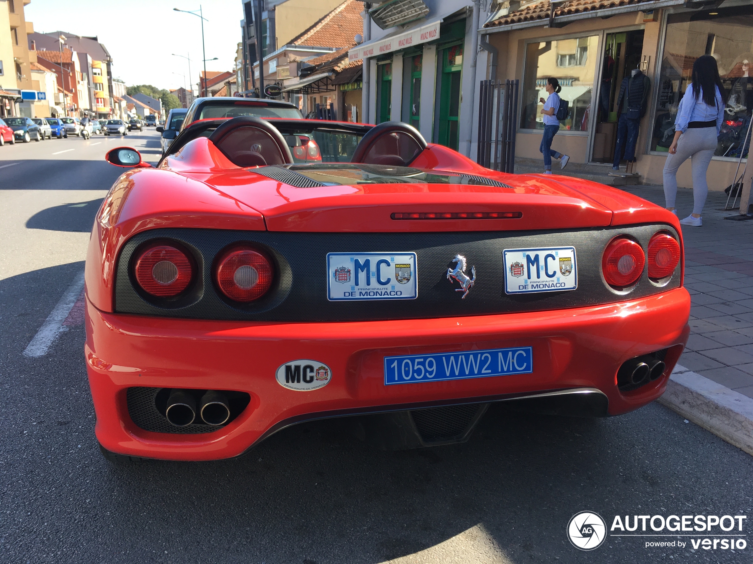 Waar komt deze Ferrari 360 Spider vandaan?