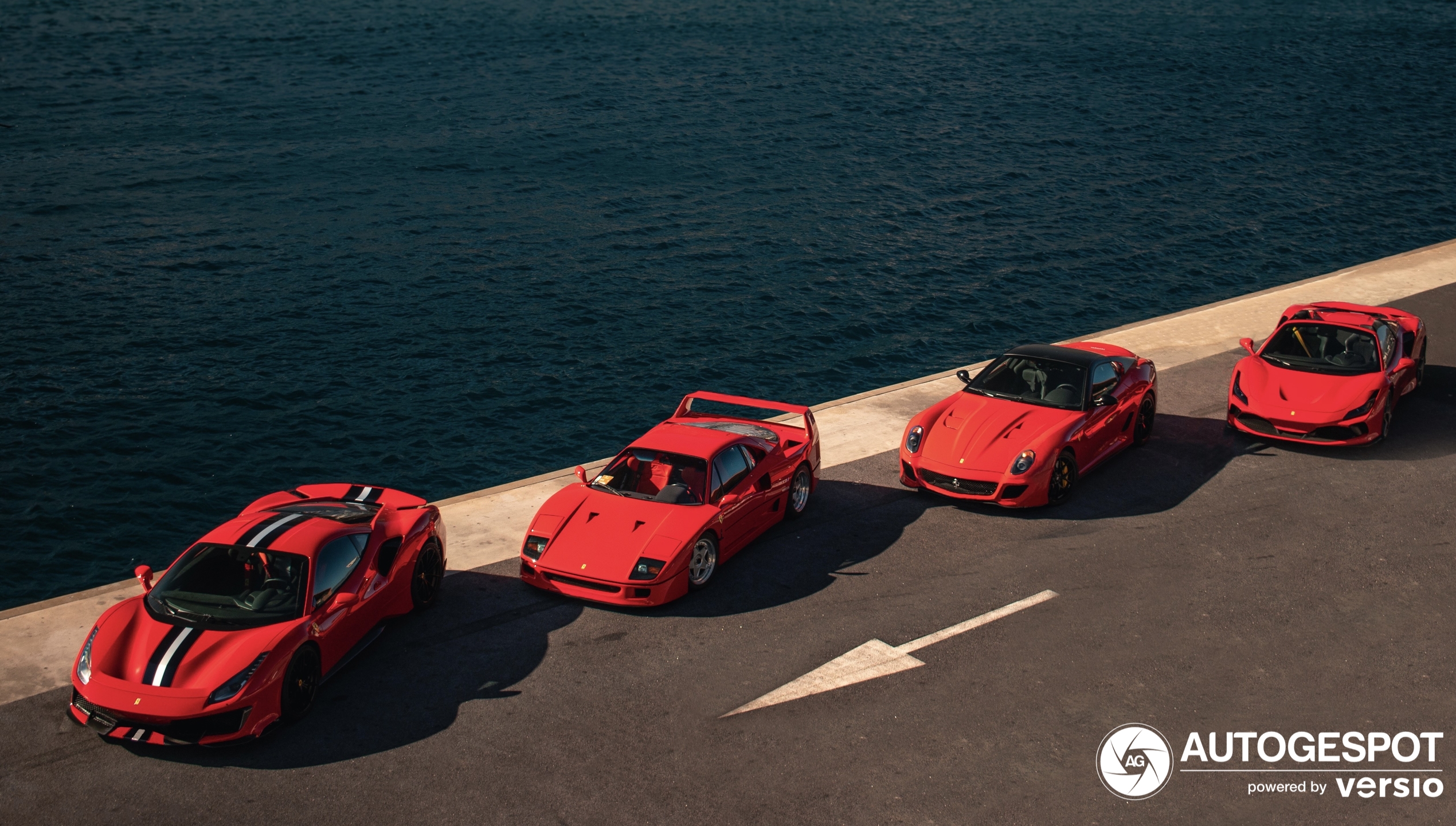 A stunning combo with four Ferraris in Monaco