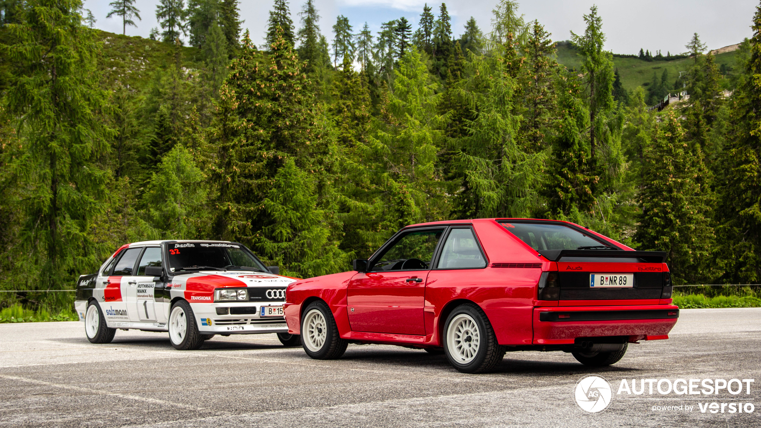Two legends from audi are photographed in Tauplitz