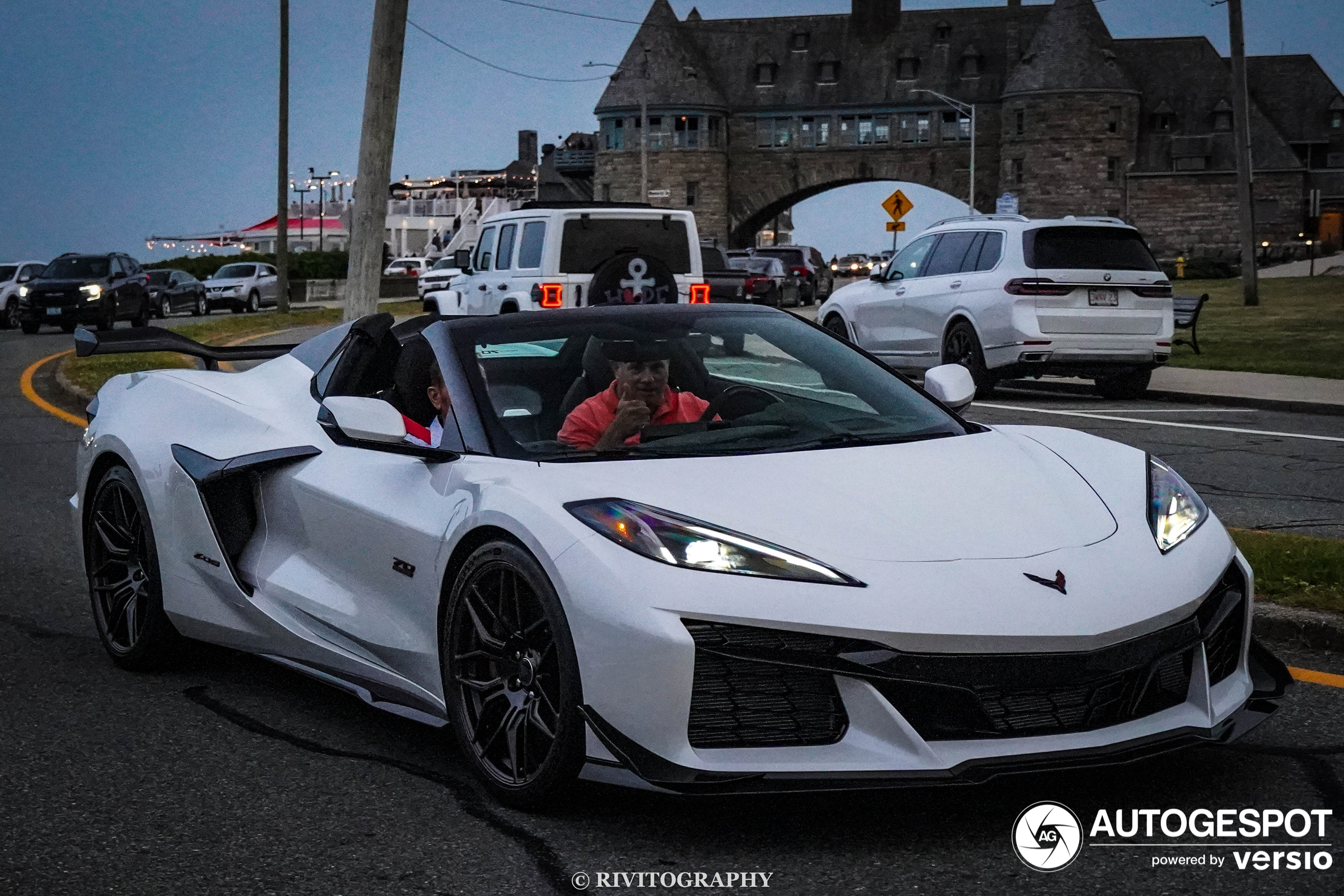 Extreme Corvette C8 onderweg in Rhode Island